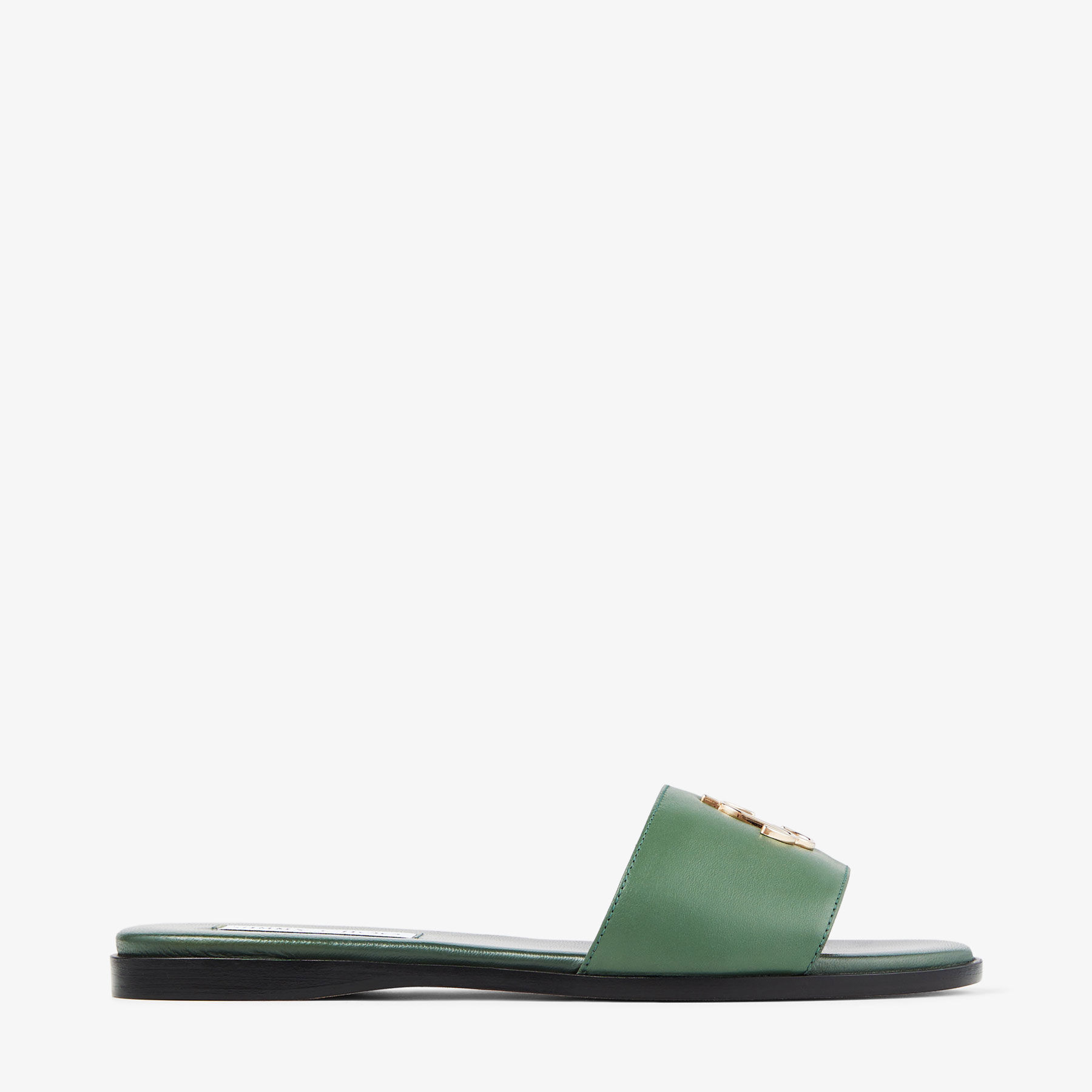 正規店買付【JIMMY CHOO】Dina Logo Plaque Slides サンダル Jimmy Choo Dina Slides | Black | FARFETCH