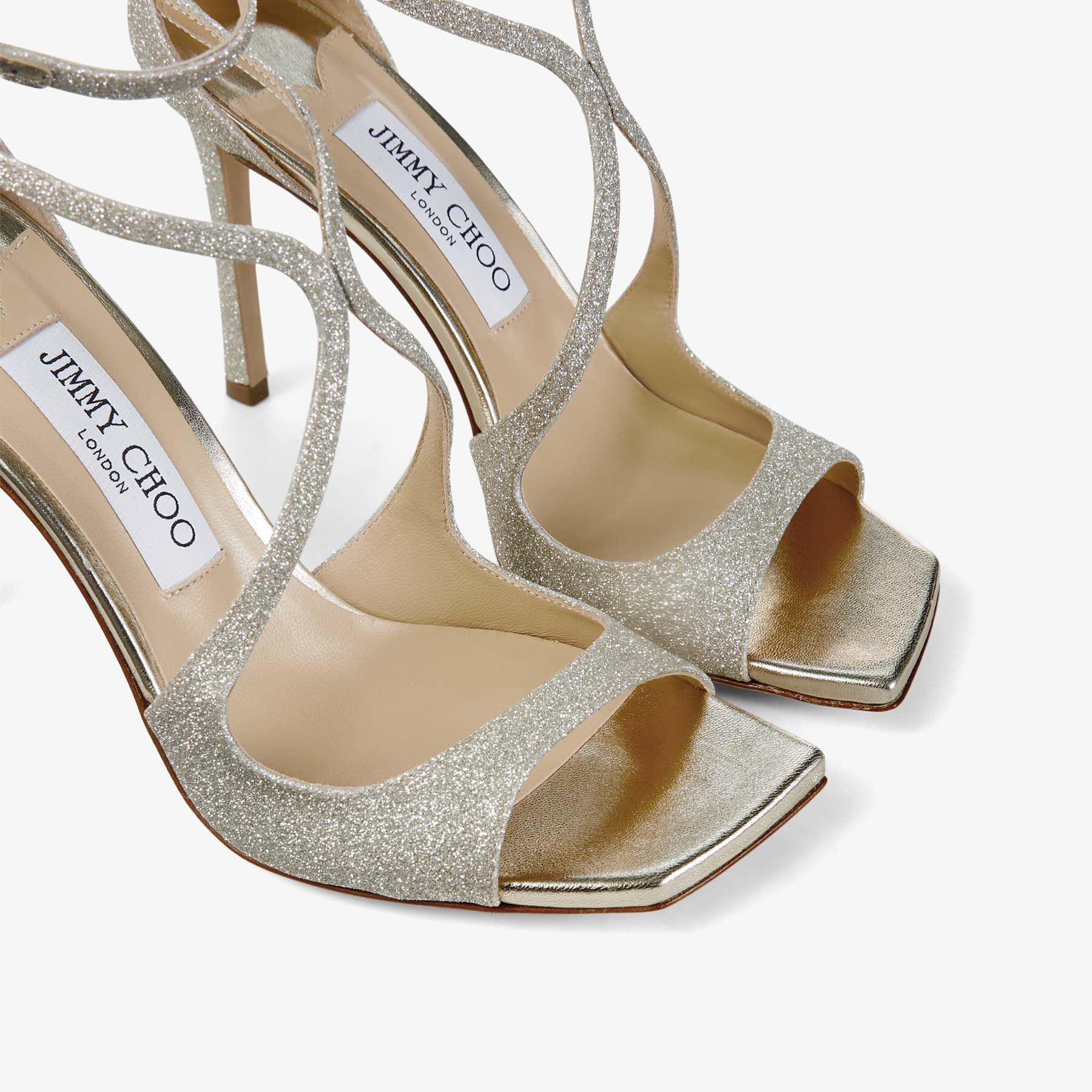 Platinum Ice Dusty Glitter Sandals| AZIA 95 | Spring 2022 
