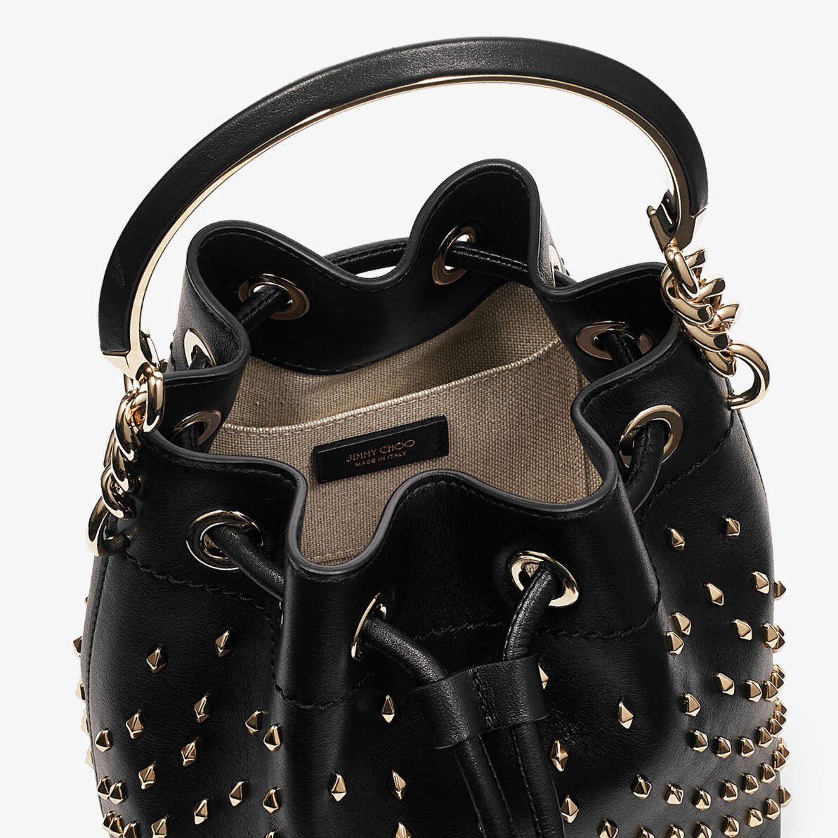 Bucket bag hot sale with studs