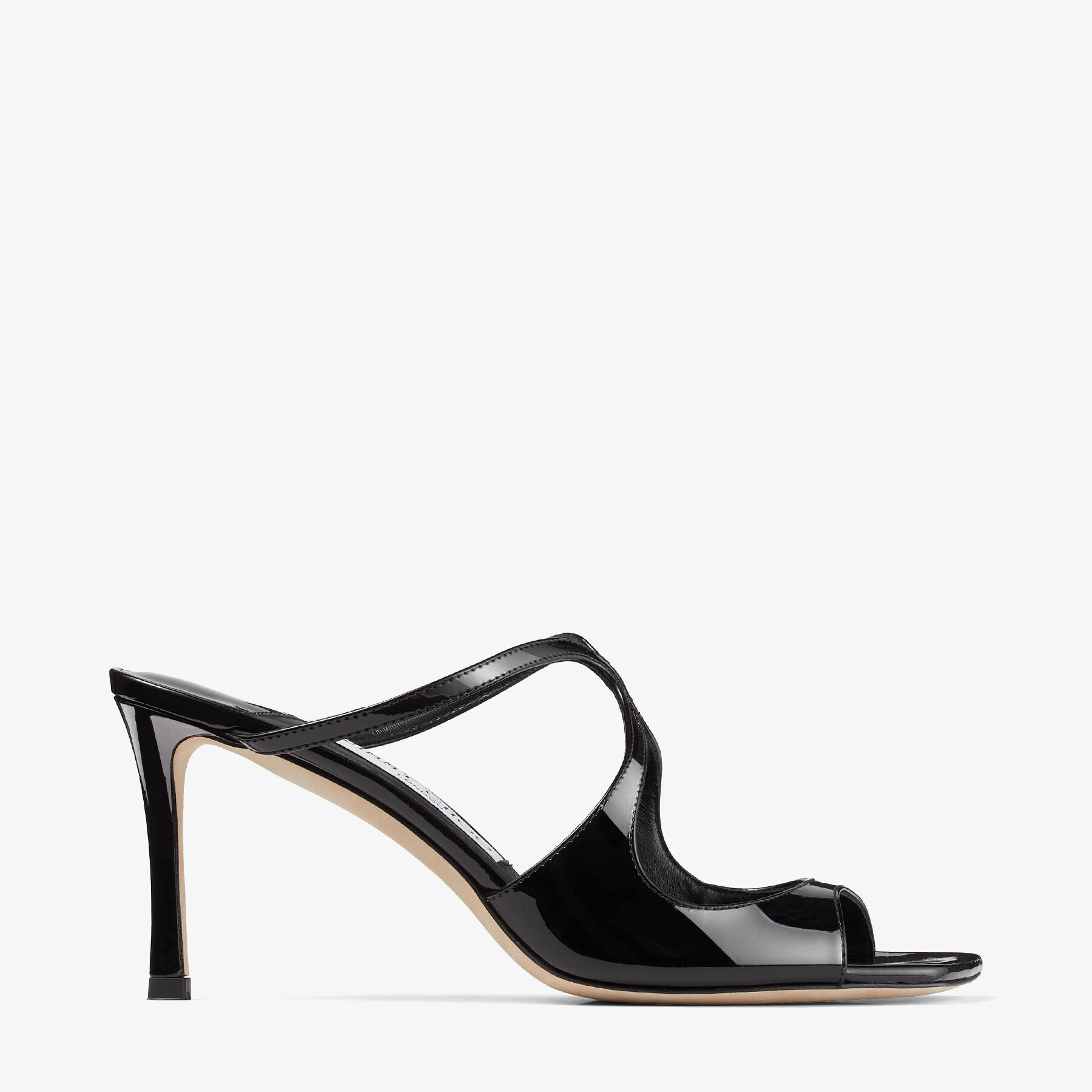 ◆正規品・新品◆Jimmy Choo(ジミーチュウ)Anise 75 Mules Black Patent Leather Mules | ANISE 75 | Spring/Summer 2023