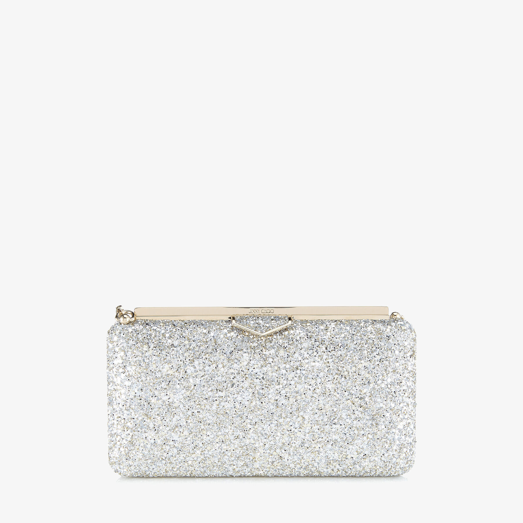Pewter glitter clutch bag store