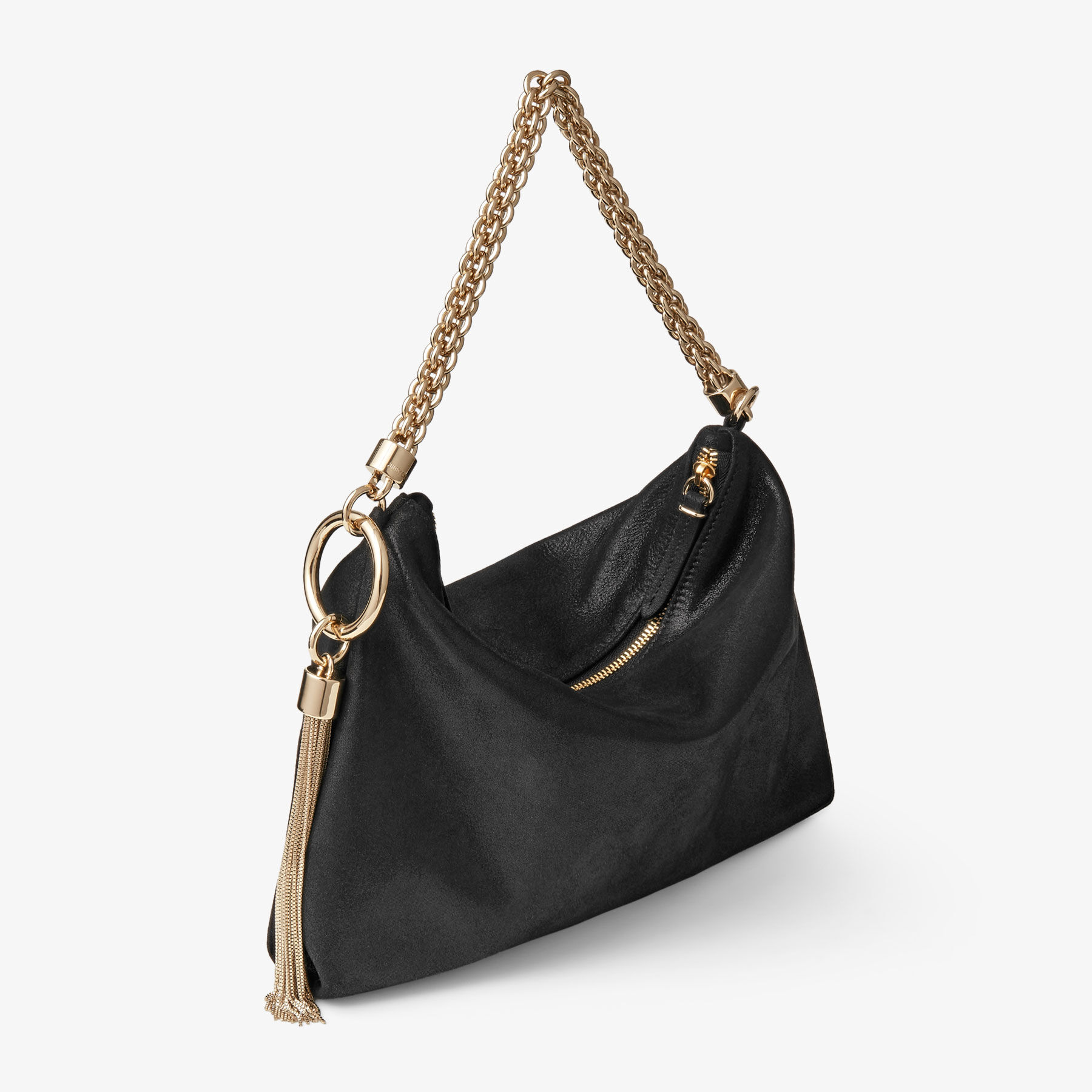ハンドバッグ JIMMY CHOO Woman Handbag Black CALLIEBEN BLACKSILVER Jimmy Choo Black Patent Bags & Handbags for Women for sale