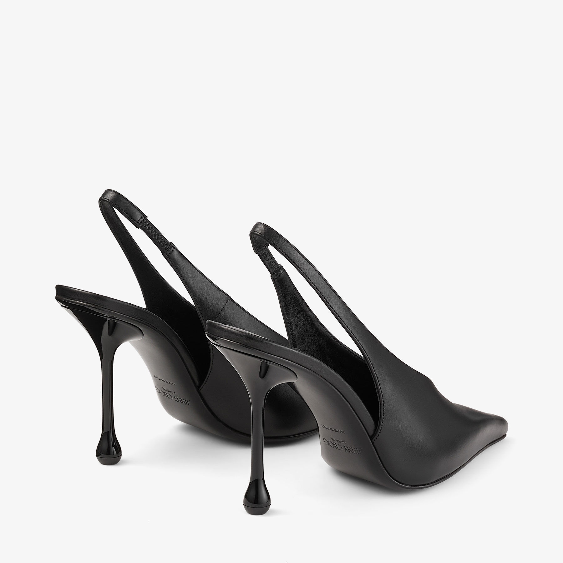 JIMMY CHOO ISA95PATBLACK 関税送料込 Isa 95 patent leather slingback pumps in black - Jimmy Choo