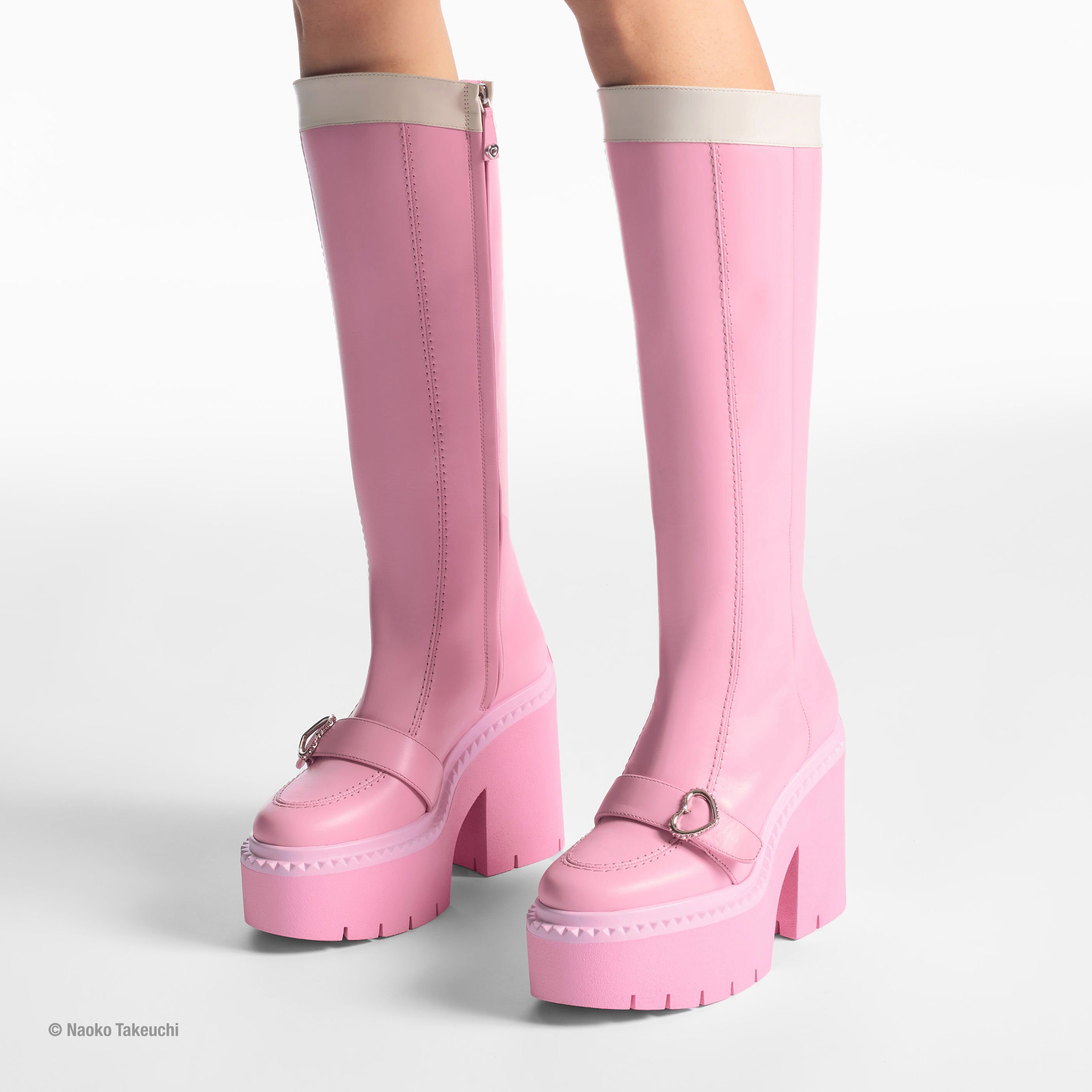 JIMMY CHOO ジミーチュウ ミニ ノースサウス トート ピンク PVC