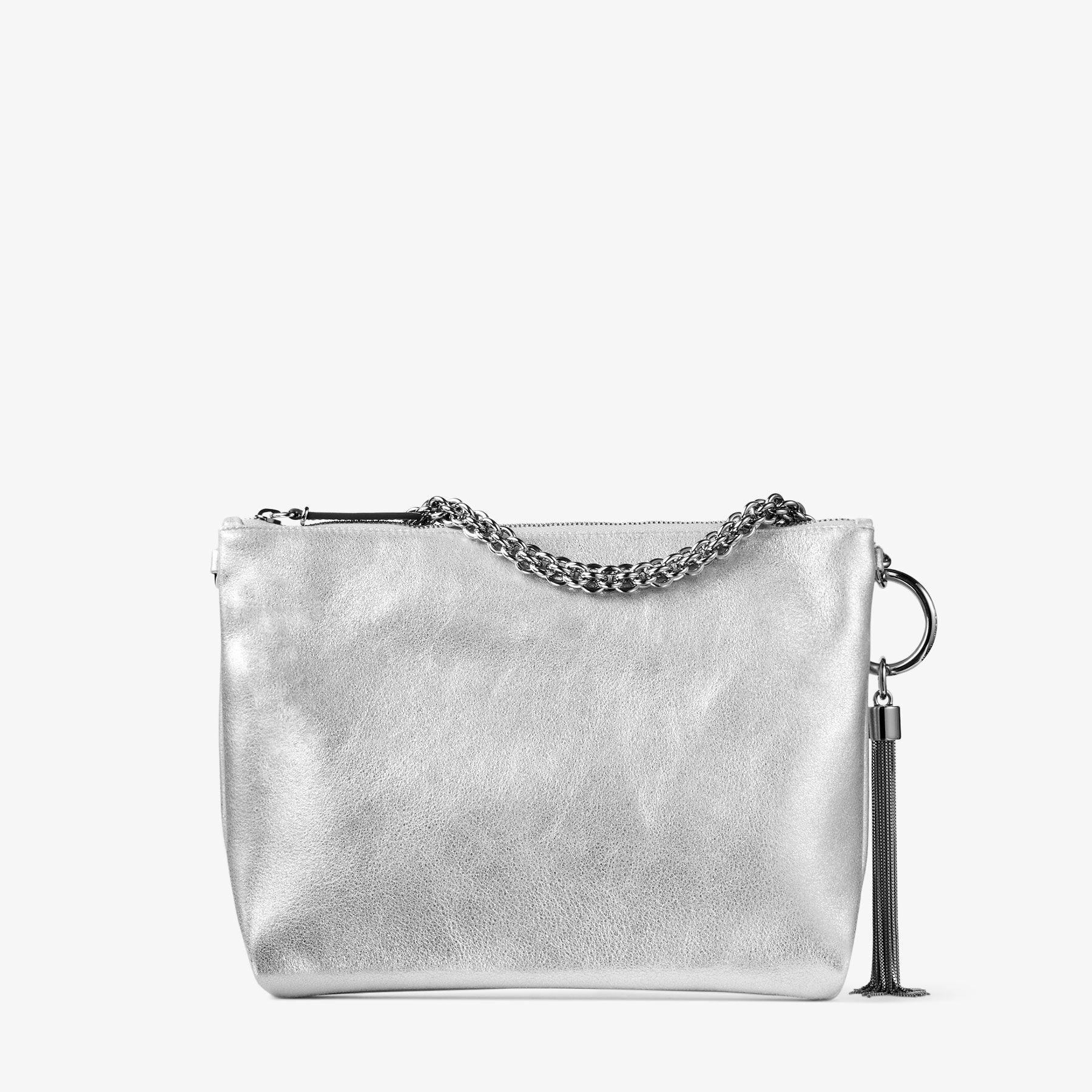 Silver jimmy store choo bag