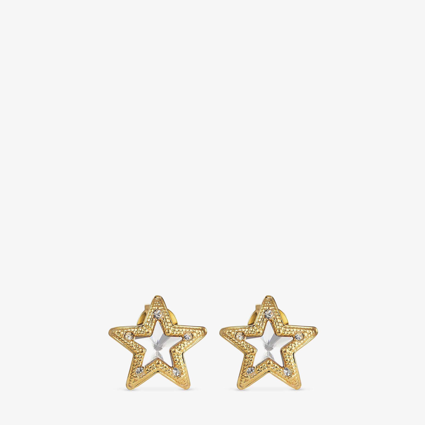 【Jimmy Choo】JC Monogram Hoops Gold-Finish Metal JC Monogram Hoops | JC Monogram Hoops