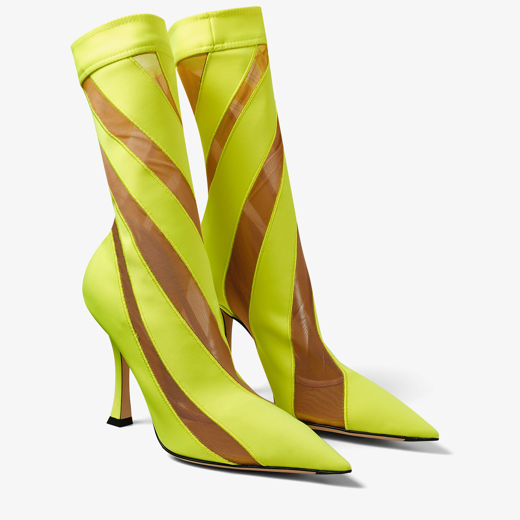 Yellow store sock booties