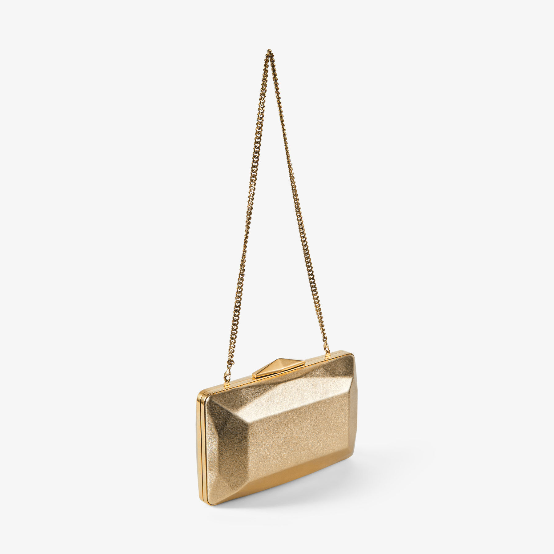 Jimmy choo sales metallic clutch