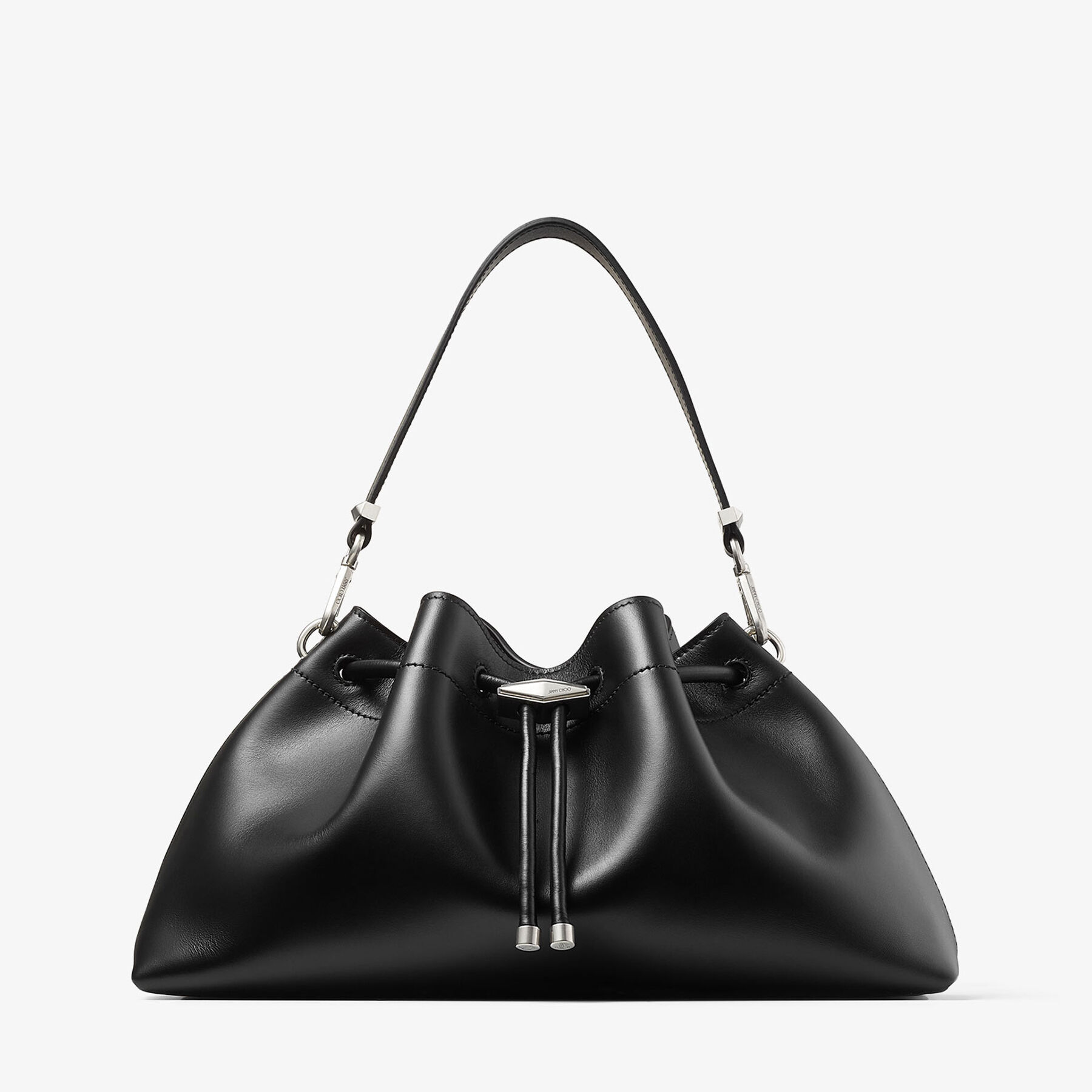 ハンドバッグ JIMMY CHOO Woman Handbag Black Jimmy Choo Black Handbag Purse Authentic w/Dust Bag