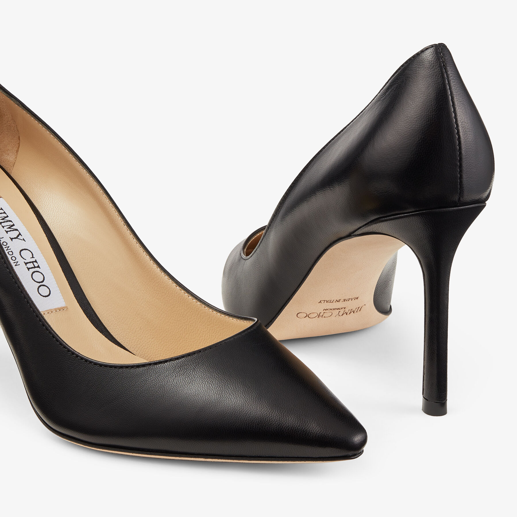【国内正規品】 Toe Pointy Leather Kid Black Pumps CHOO JIMMY | 16 Fall Pre | 85 Romy | 靴