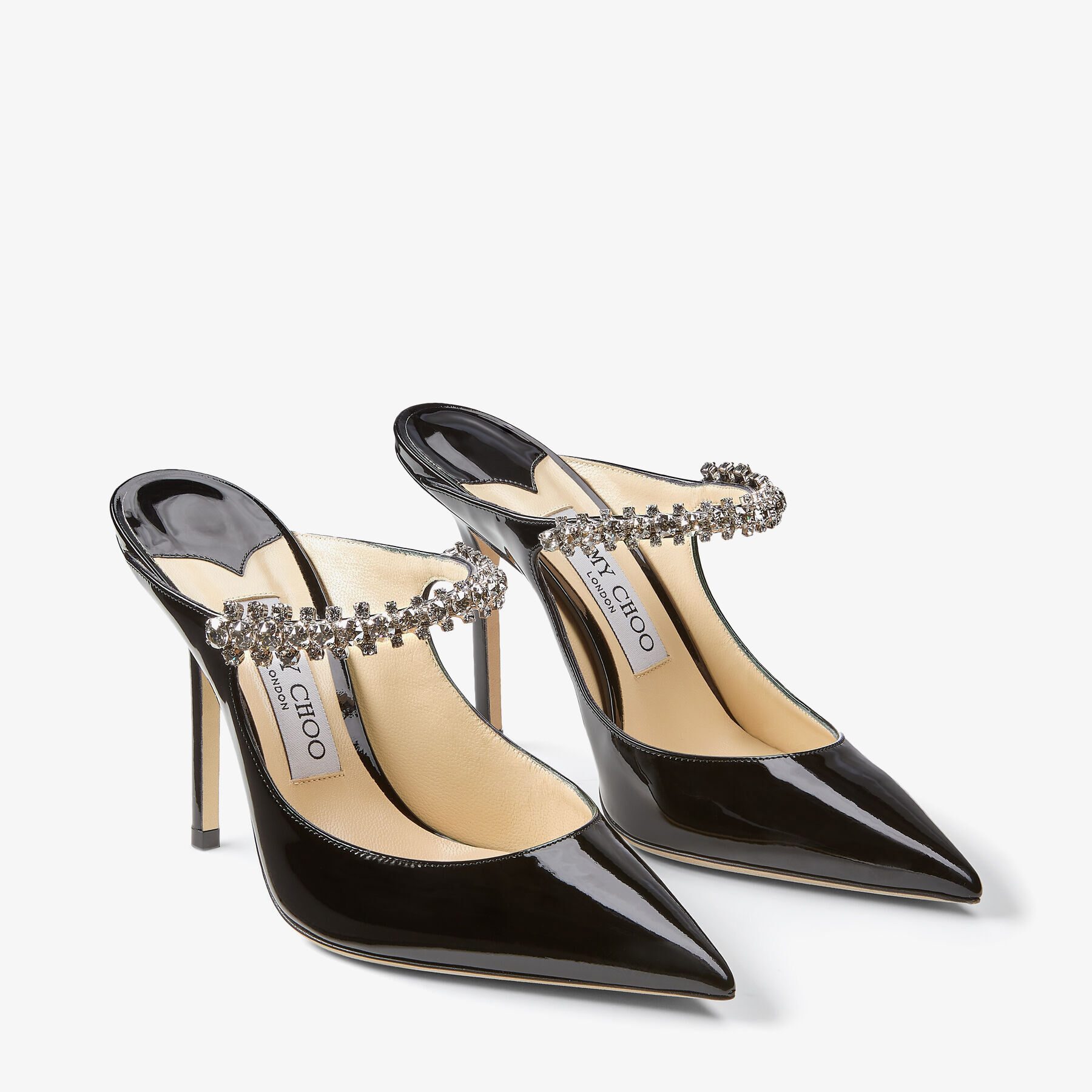 Jimmy choo black and white cheap heels