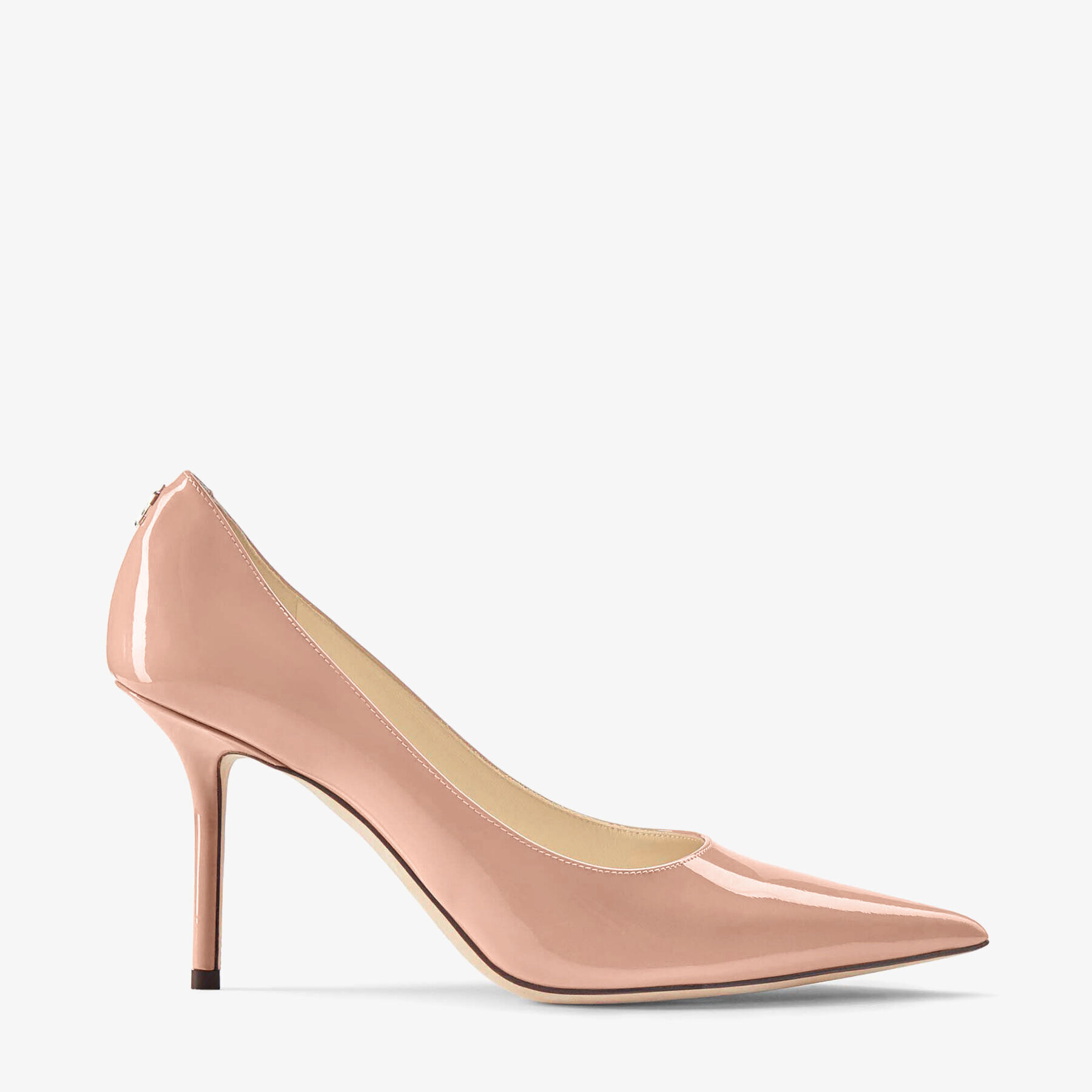 Ballet Pink Patent Leather Pointy Toe pumpss with Jimmy Choo Button|LOVE  85| Autumn Winter 19| JIMMY CHOO AU