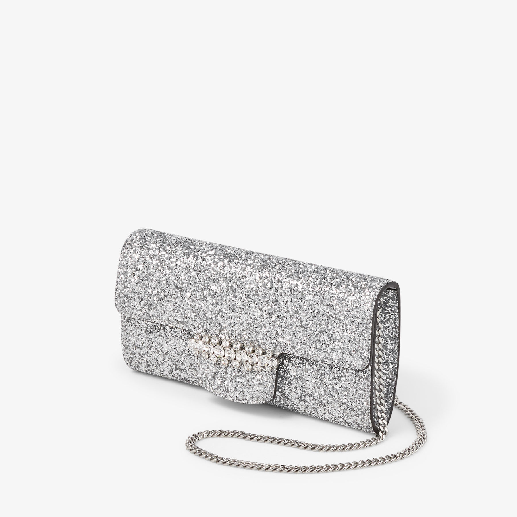 Wallet shoulder bag／ミニポーチ付／silver Silver Bags – Tote&Carry