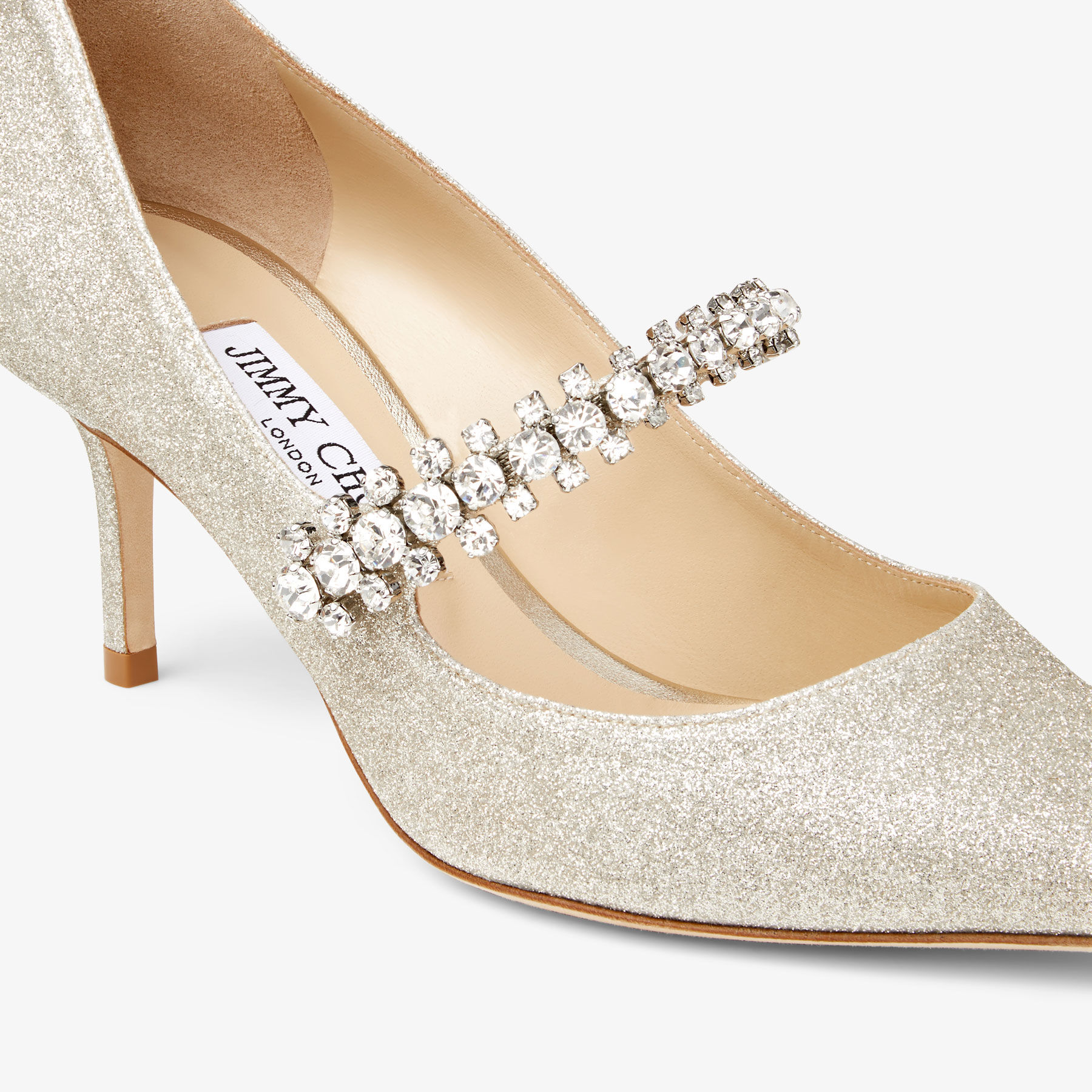 靴 Jimmy Choo Romy85 PLATINUM ICE Platinum Ice Dusty Glitter Pointy Toe Pumps | Romy 60