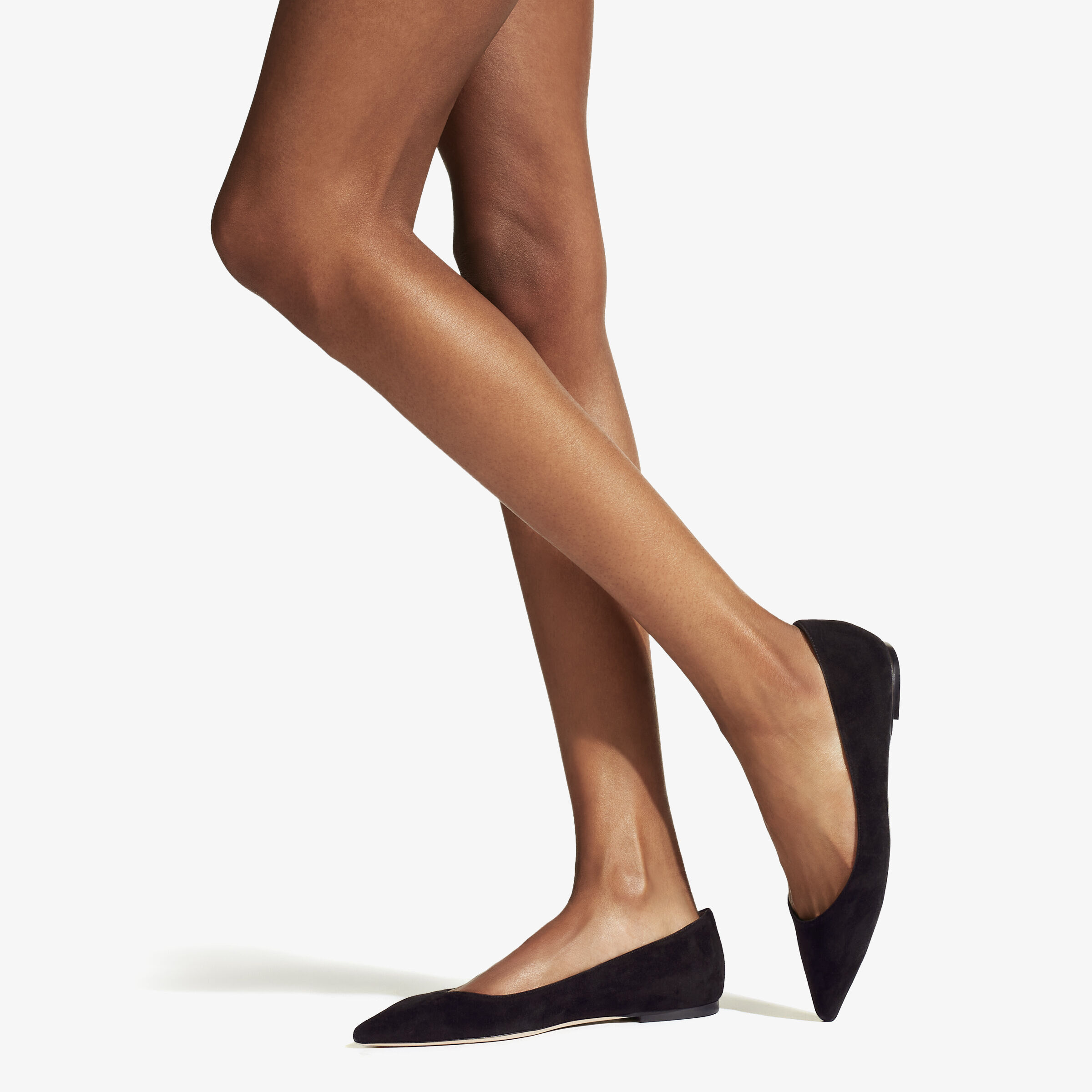 Black Suede Pointy Toe Flats Romy Flat 24 7 Collection JIMMY CHOO