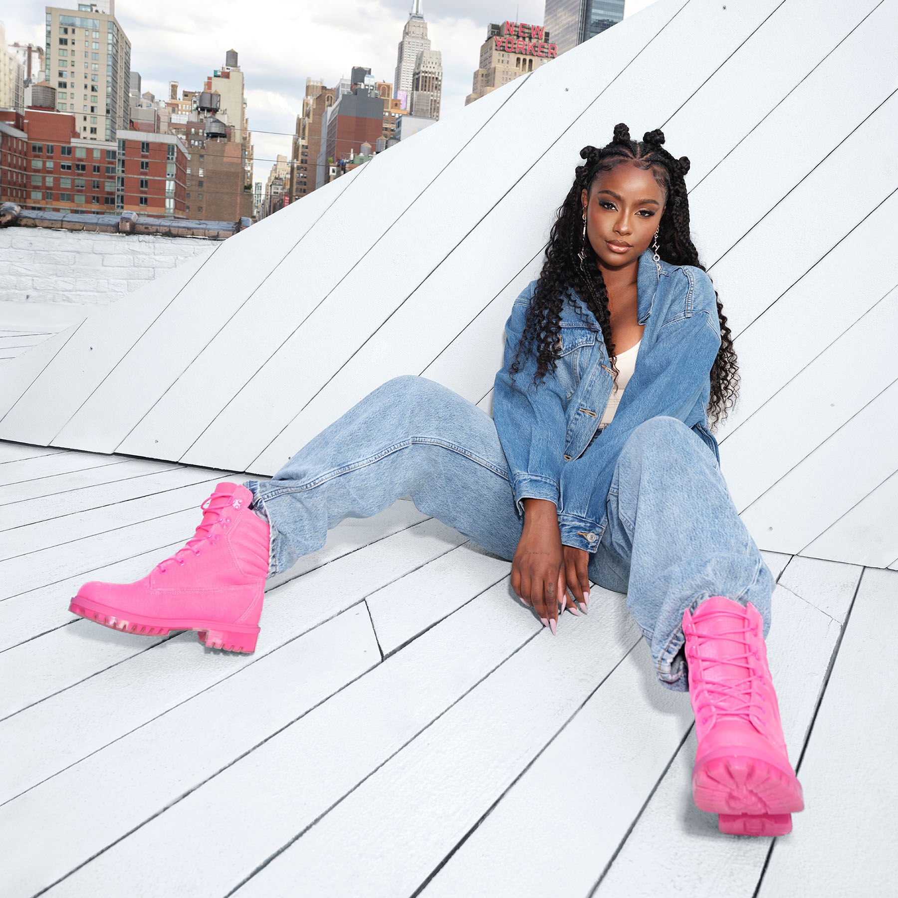 pink timberland