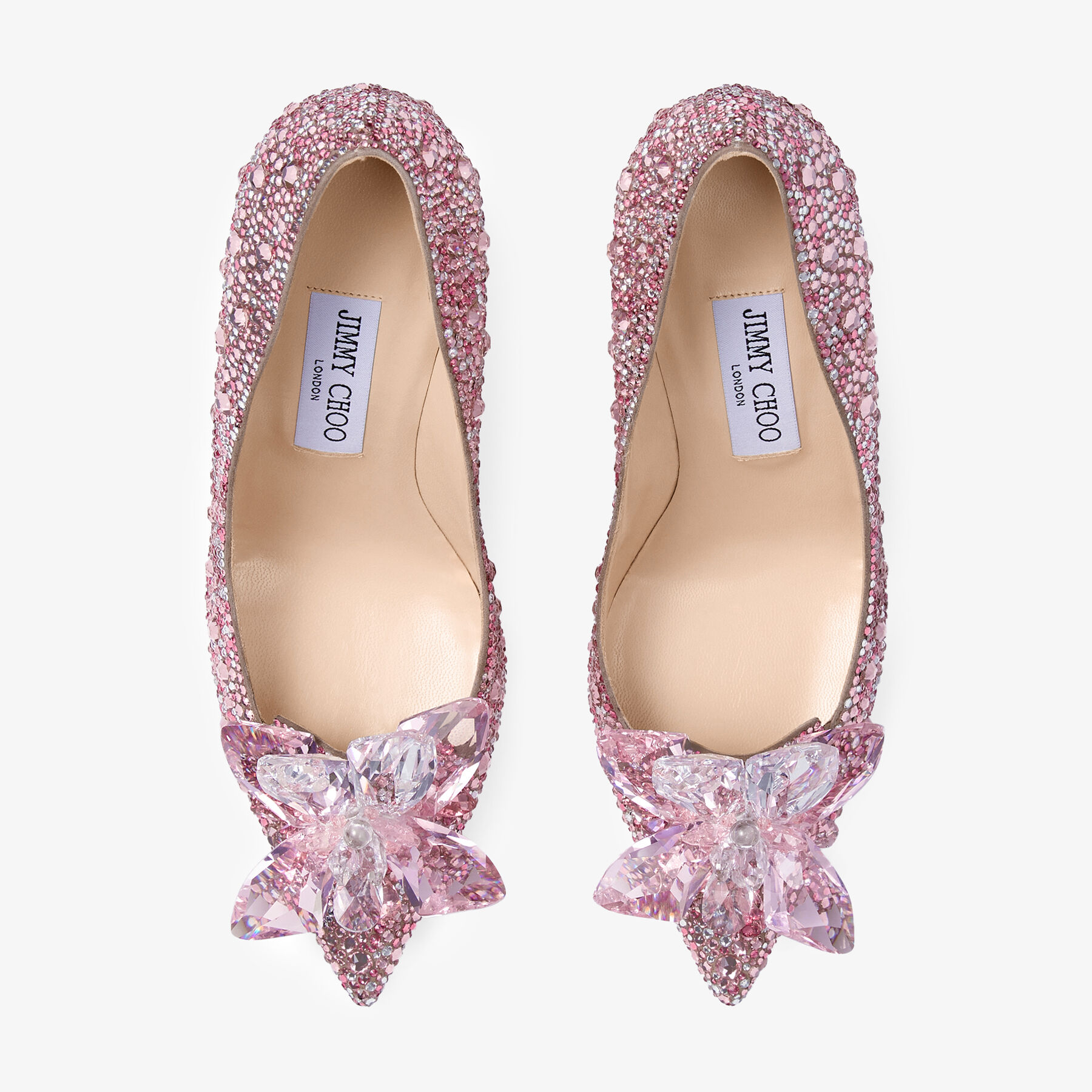 Crystal Covered Rose Mix Pointy Toe Pump | AVRIL | Pre Fall 19