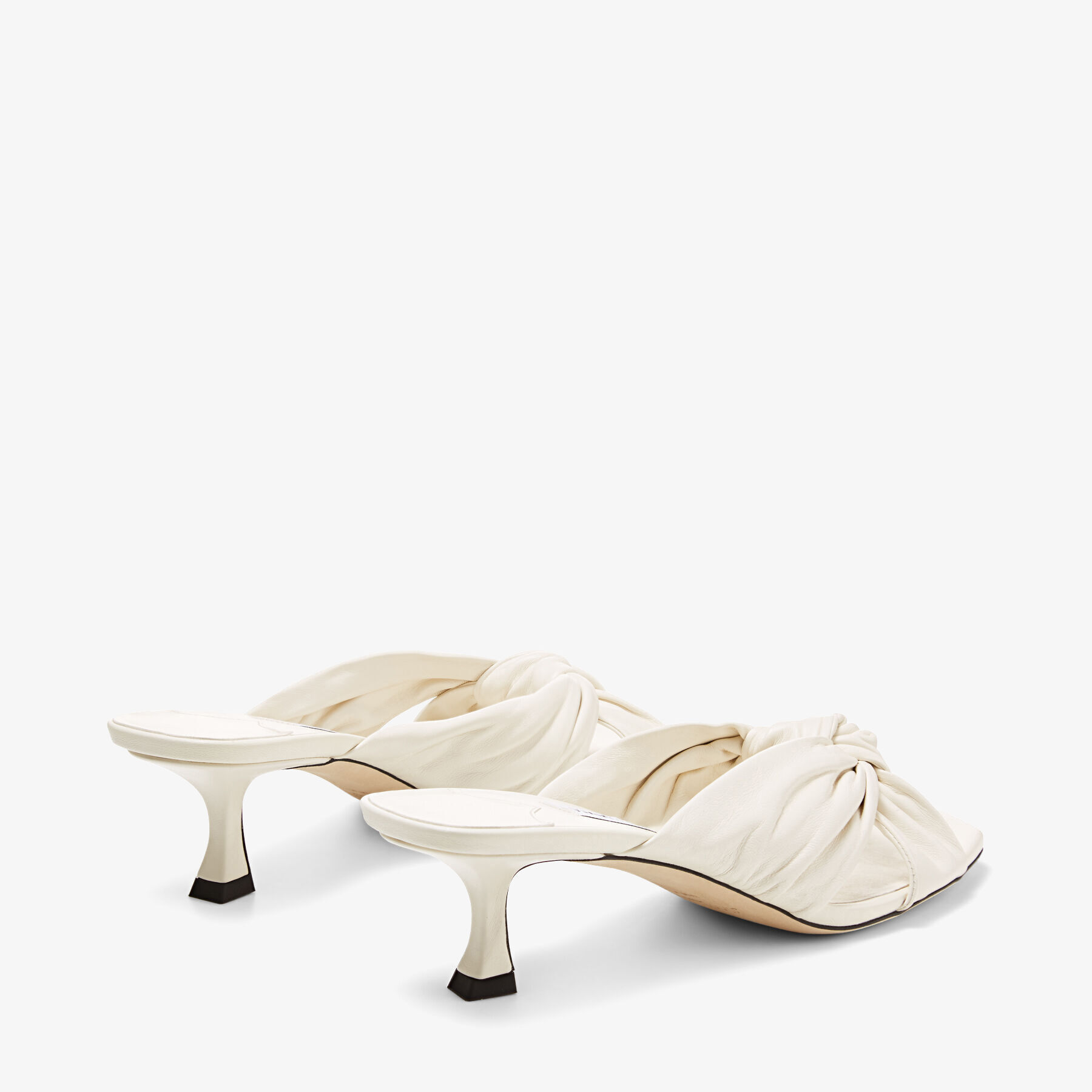 Jimmy choo hot sale white mules
