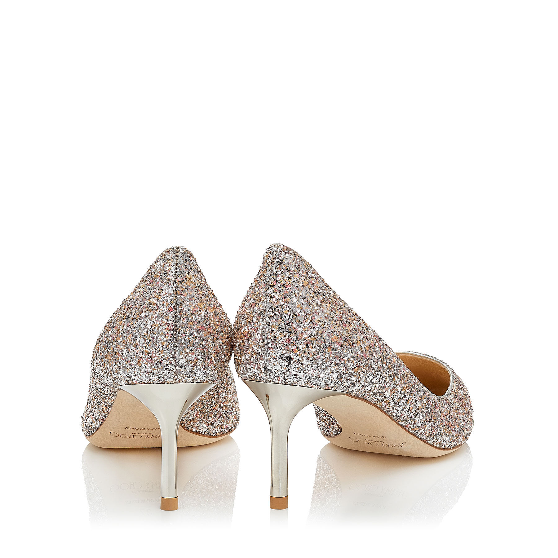 Viola Mix Speckled Glitter Pointy Toe Pumps Romy 60 Autumn