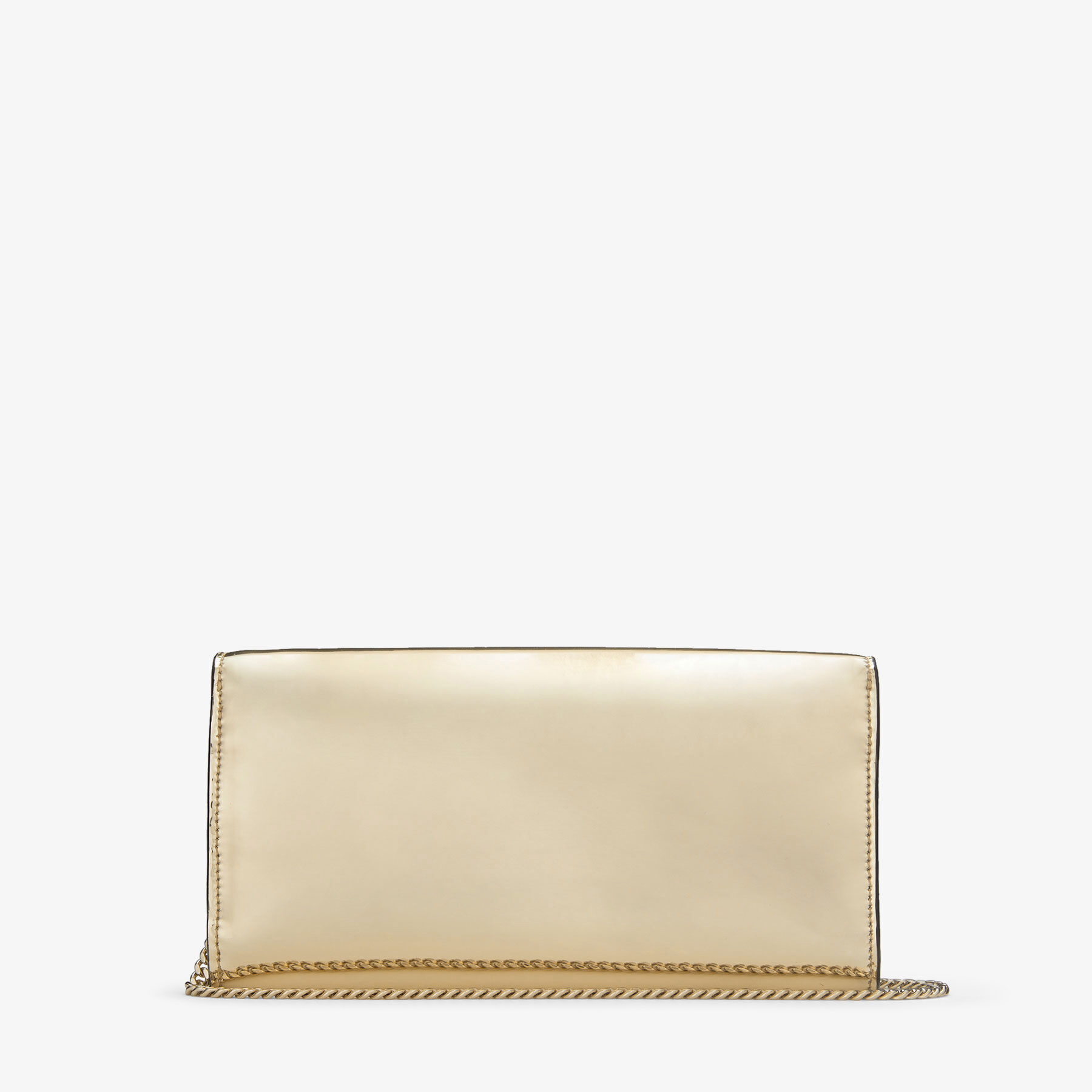 Jimmy Choo ゴールド クラッチバッグ EMMIE | Gold Mirror Fabric Clutch Bag | Summer Collection | JIMMY CHOO