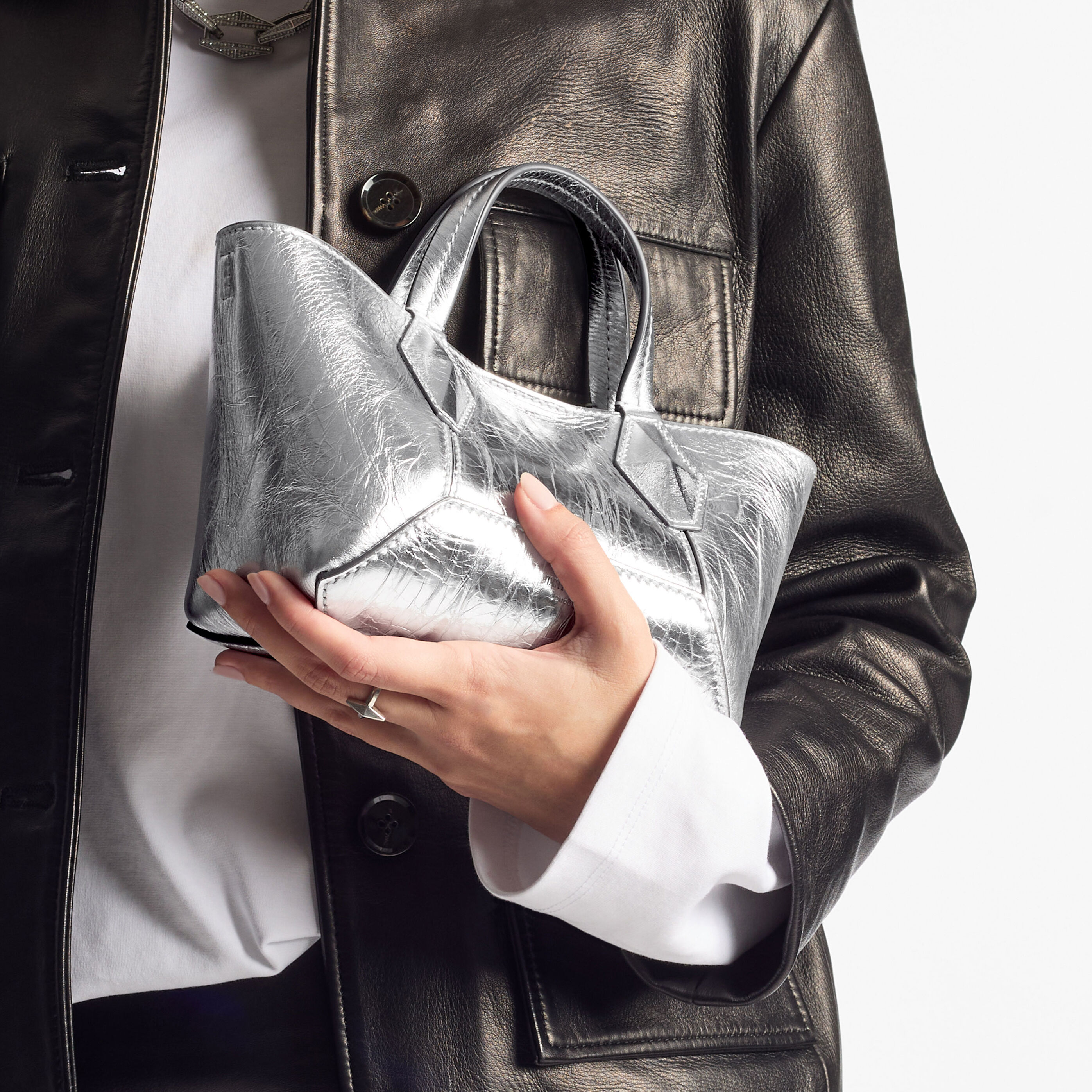新品未使用★JIMMY CHOO★グレーショルダーバッグ付きトランプ/完品 DIAMONDTOTEXSBYK_AA0960_MODEL_