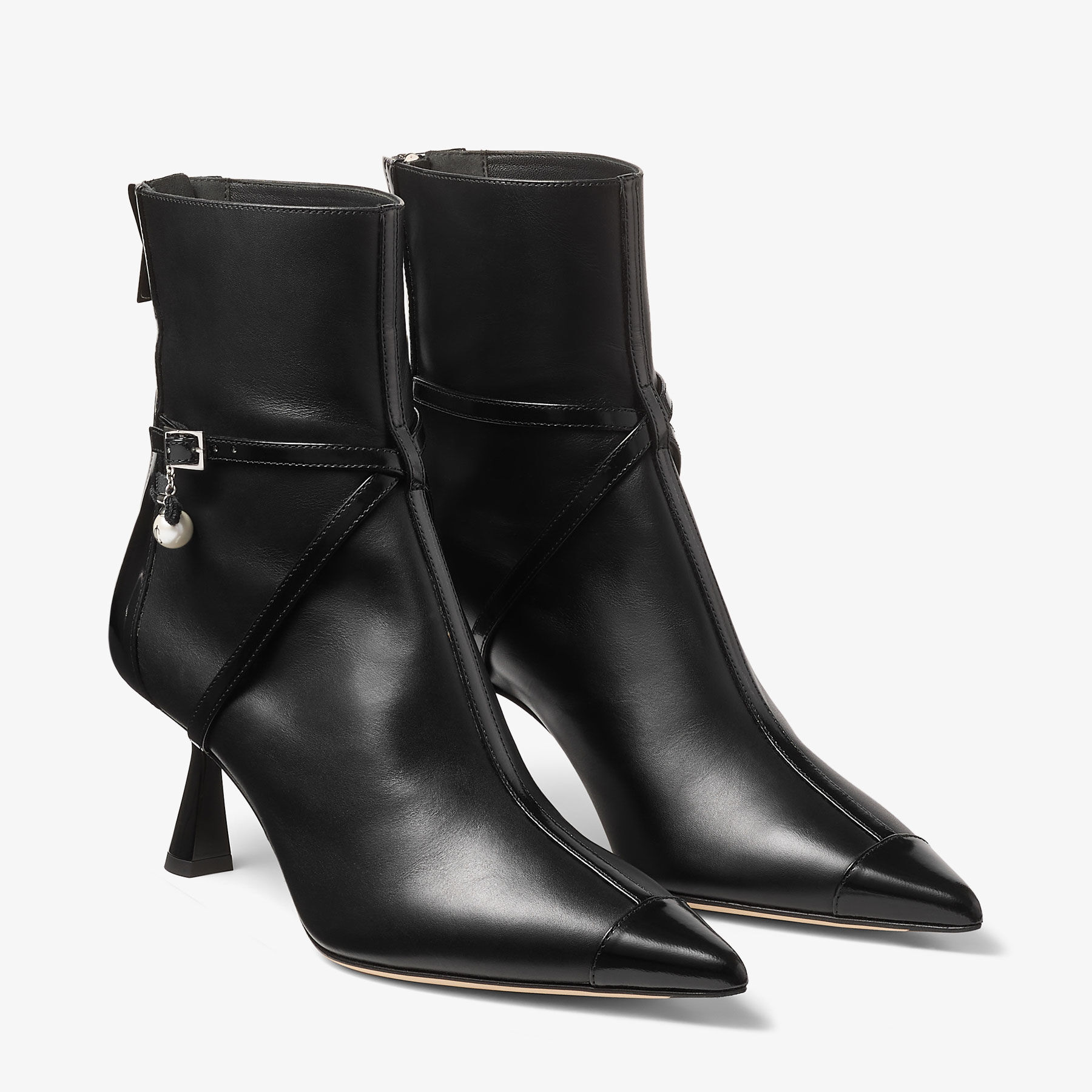 Tacco Max Mara DÃ©colletÃ© Aren Ankle Boot 65 Black Calf And
