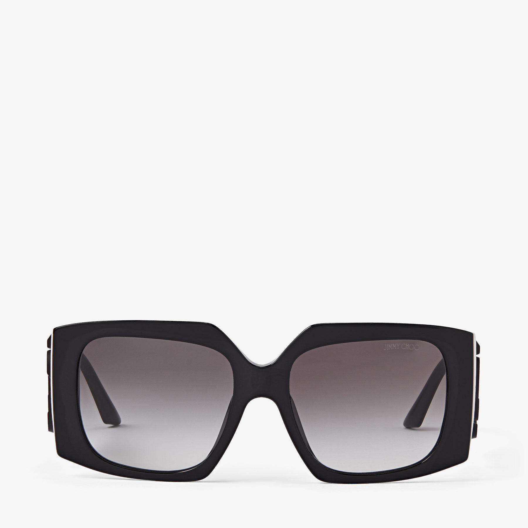 Square frame black sunglasses sale