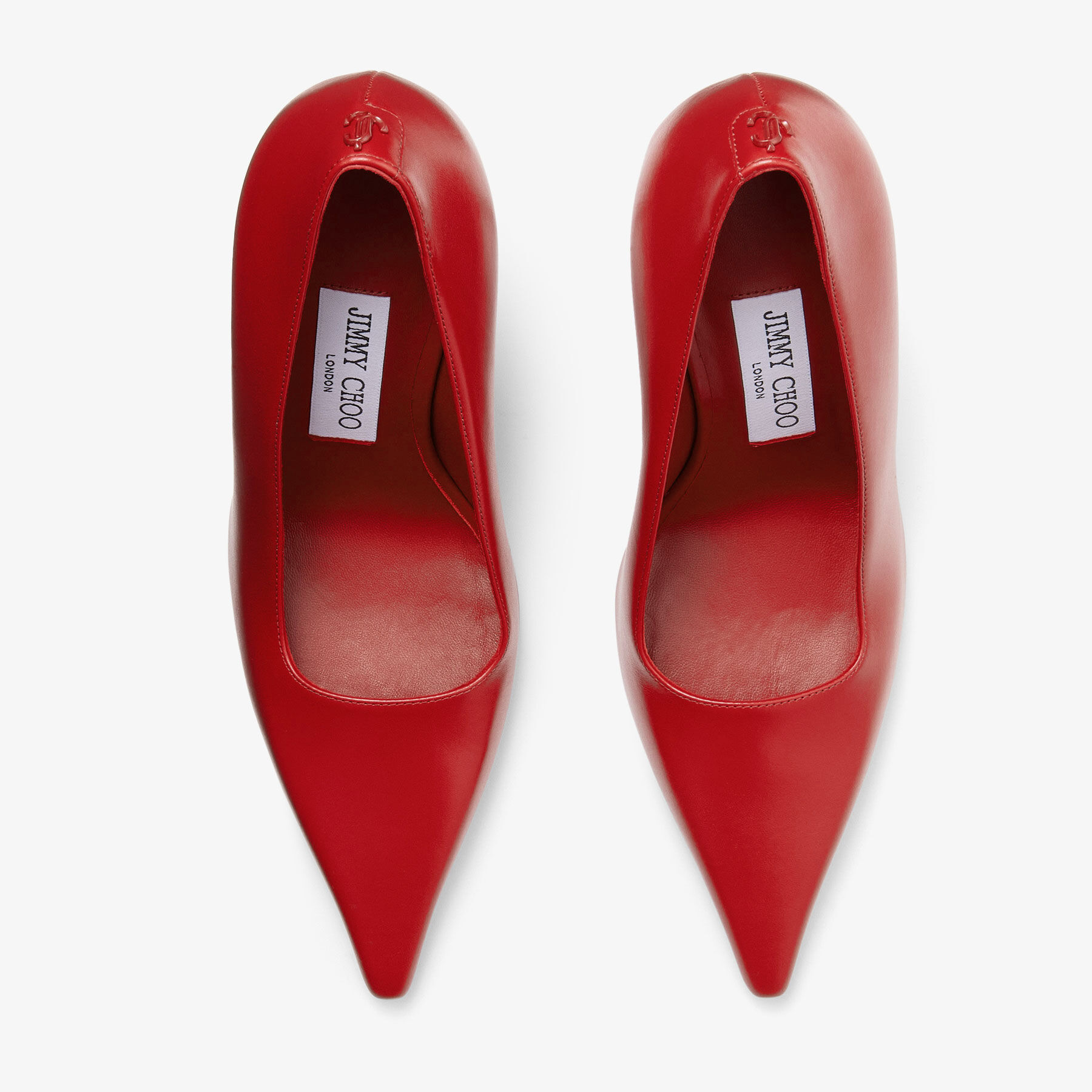 Ixia 95 | Ruby Red Leather Pumps | JIMMY CHOO