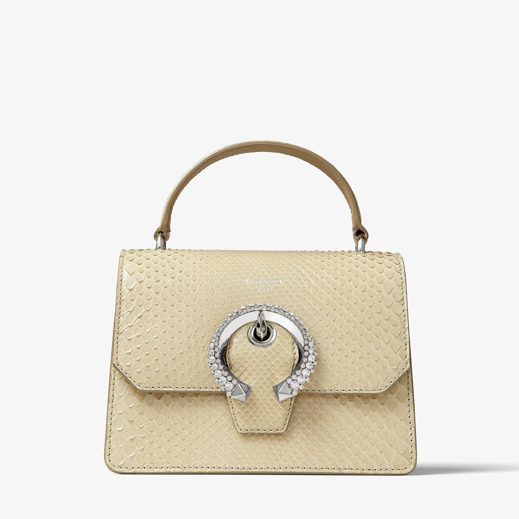 【国産】 Sand Dune MADELINE | Buckle Crystal with Satchel Python ショルダーバッグ