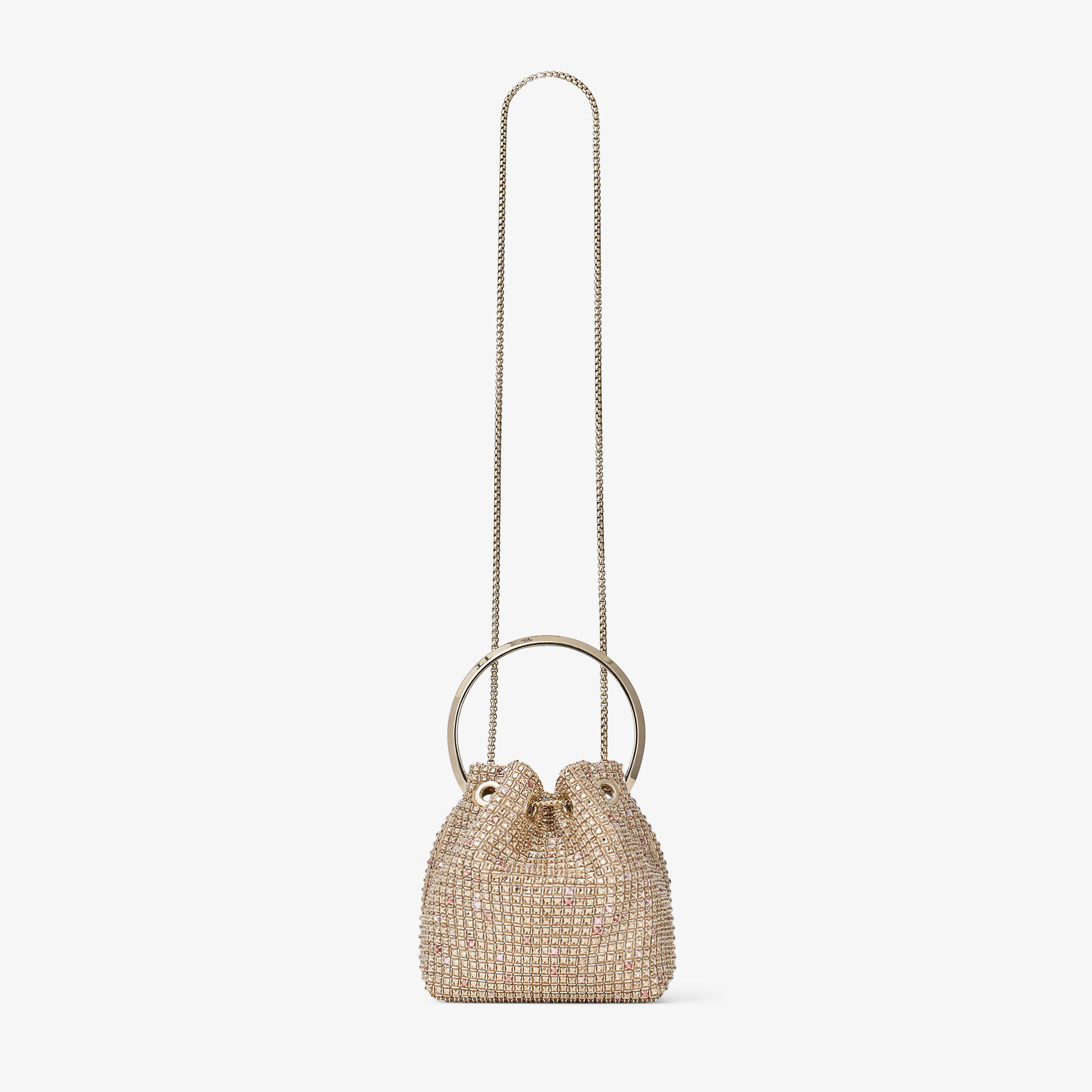 ジミーチュウ Jimmy Choo Bon Bon Satin Handbag Bon Bon | Black Satin Bag with Crystal Handle | JIMMY CHOO