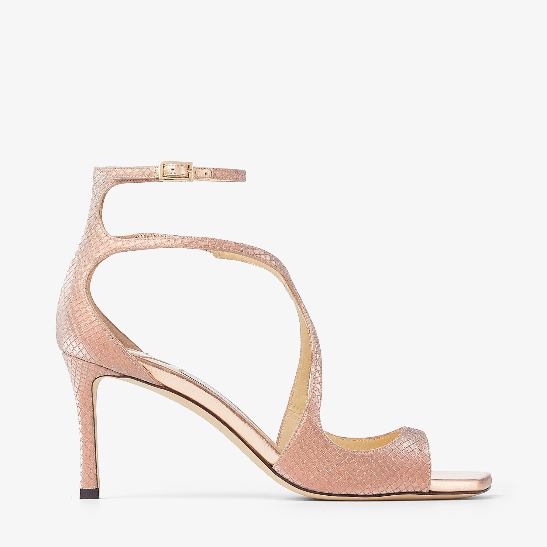 AZIA 75 Ballet Pink Glitter Fabric Sandals Summer Collection