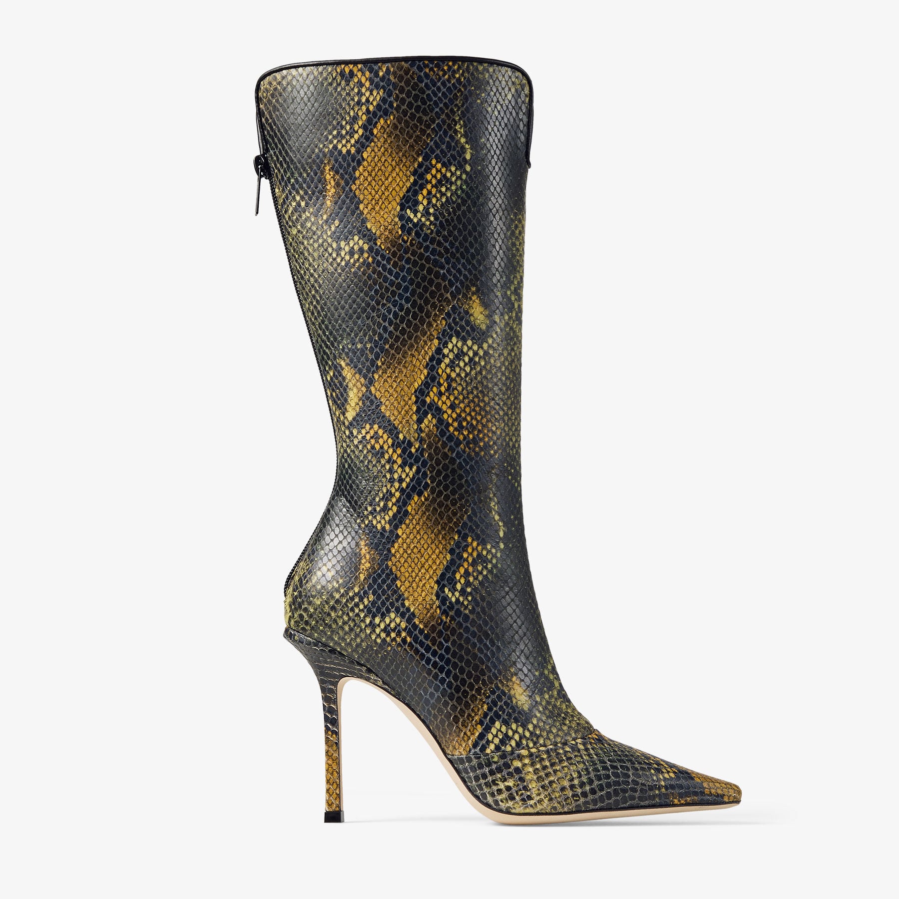 Boot | Python-Printed Leather Knee-High Boot | JIMMY CHOO Boot | Python-Printed Leather Knee-High Boot | JIMMY CHOO
