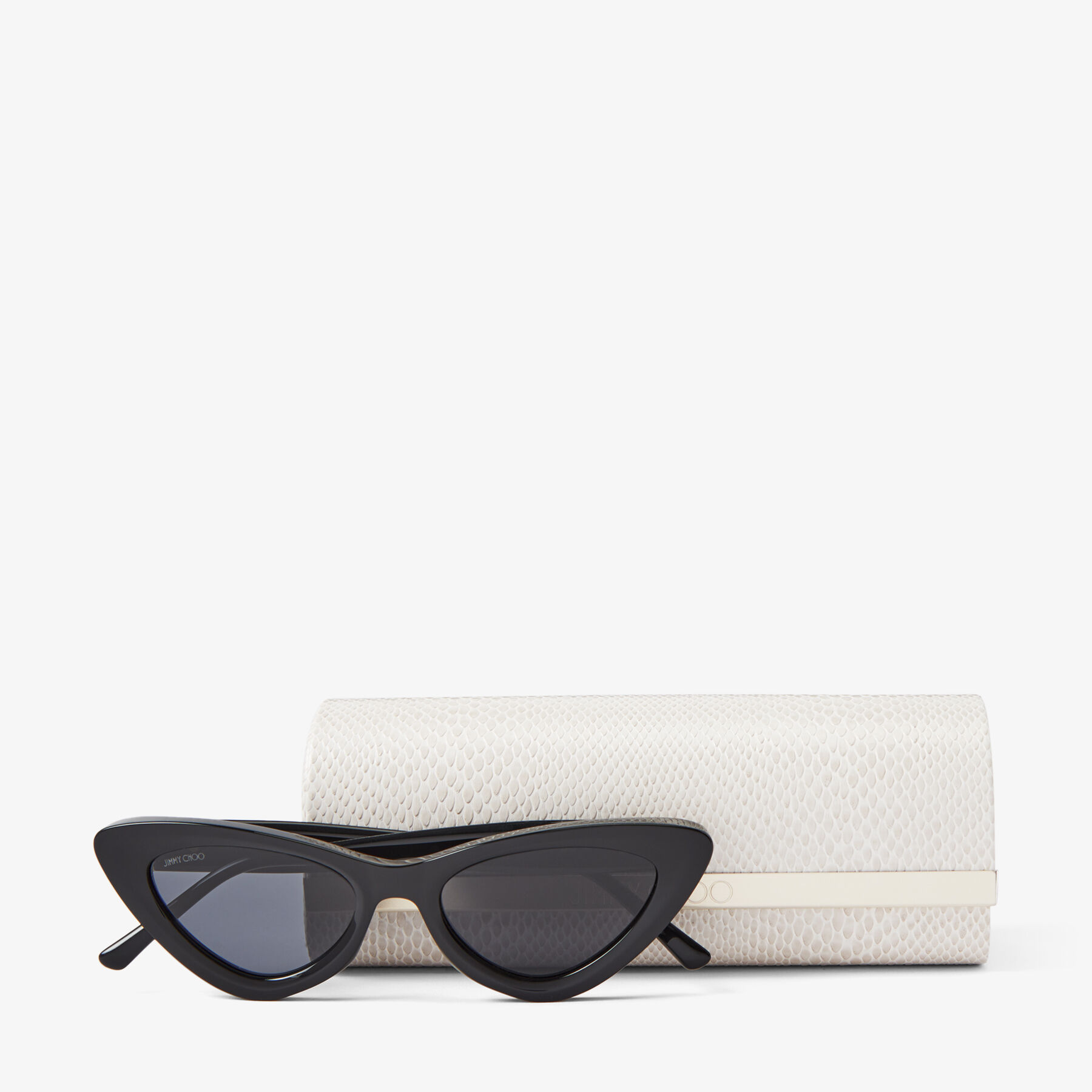 Black Cat Eye Sunglasses with Glitter ADDY S Spring Summer 2023