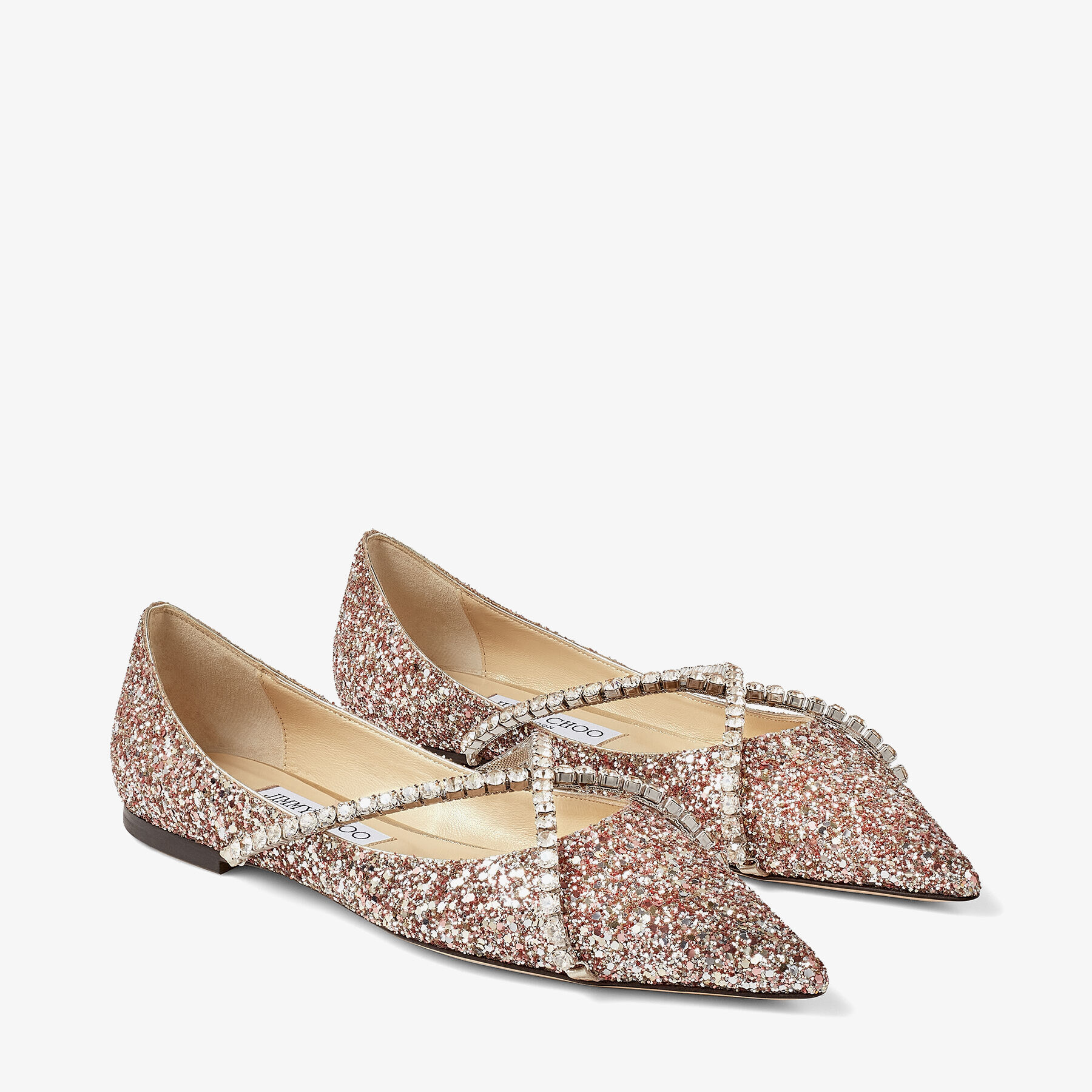 Jimmy choo rose gold shoes deals