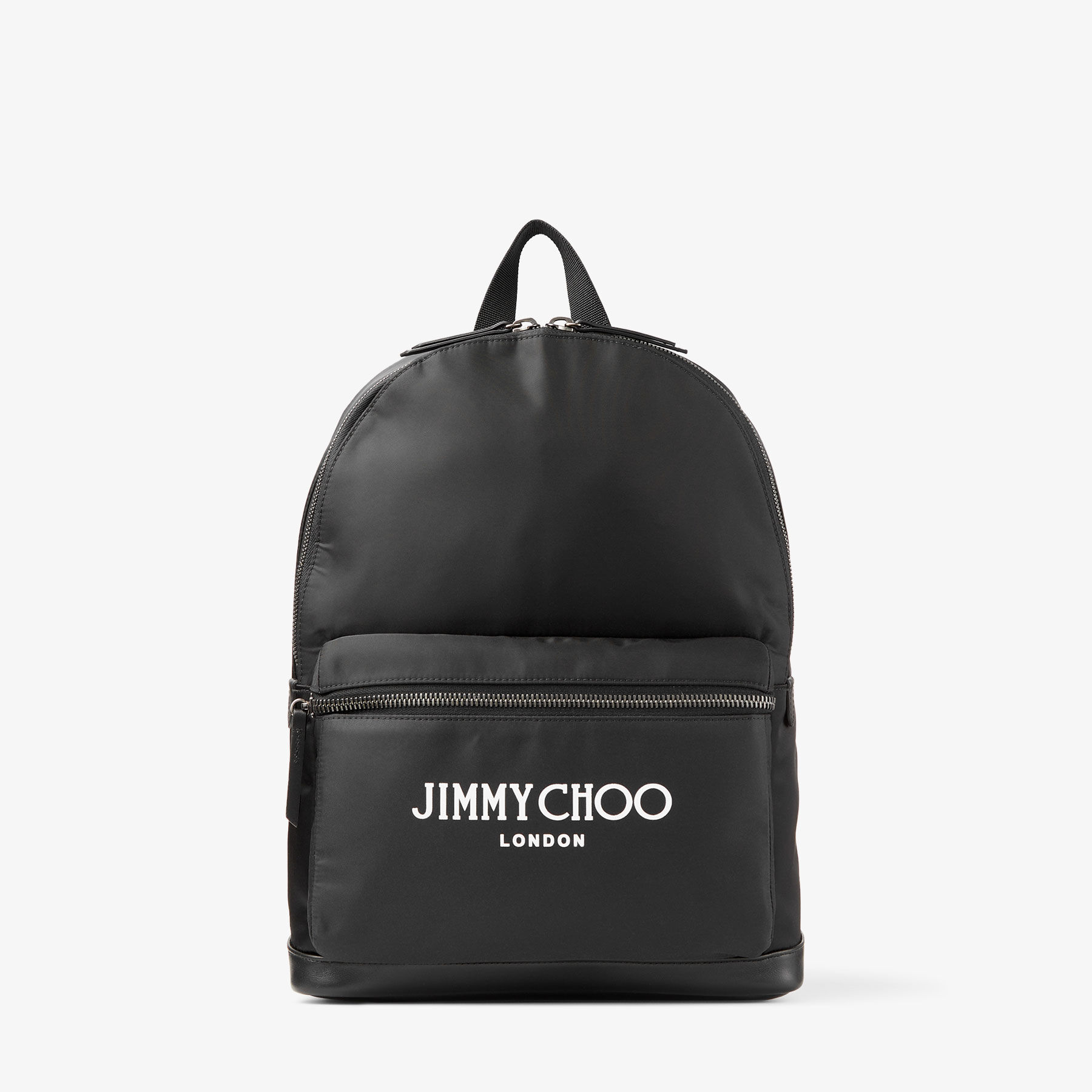 WILMER Black Nylon Backpack with Jimmy Choo Logo Autumn Collection JIMMY CHOO