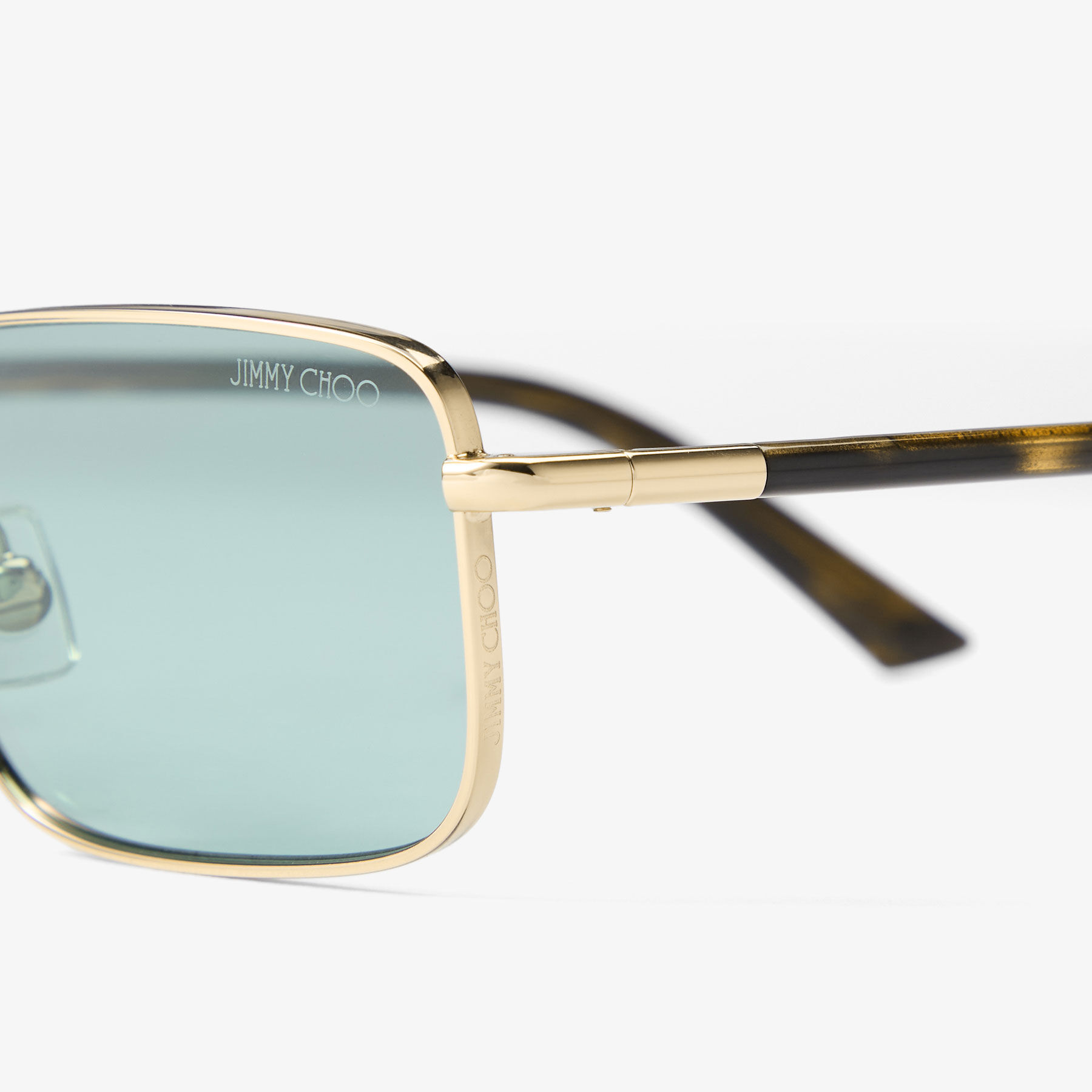 Jimmy Choo Sunglasses Sparks / S Rectangle w/ Gold Acetone Unisex Jimmy Choo SPARK/G/S 08670 Sunglasses – GlassesNow main image 4