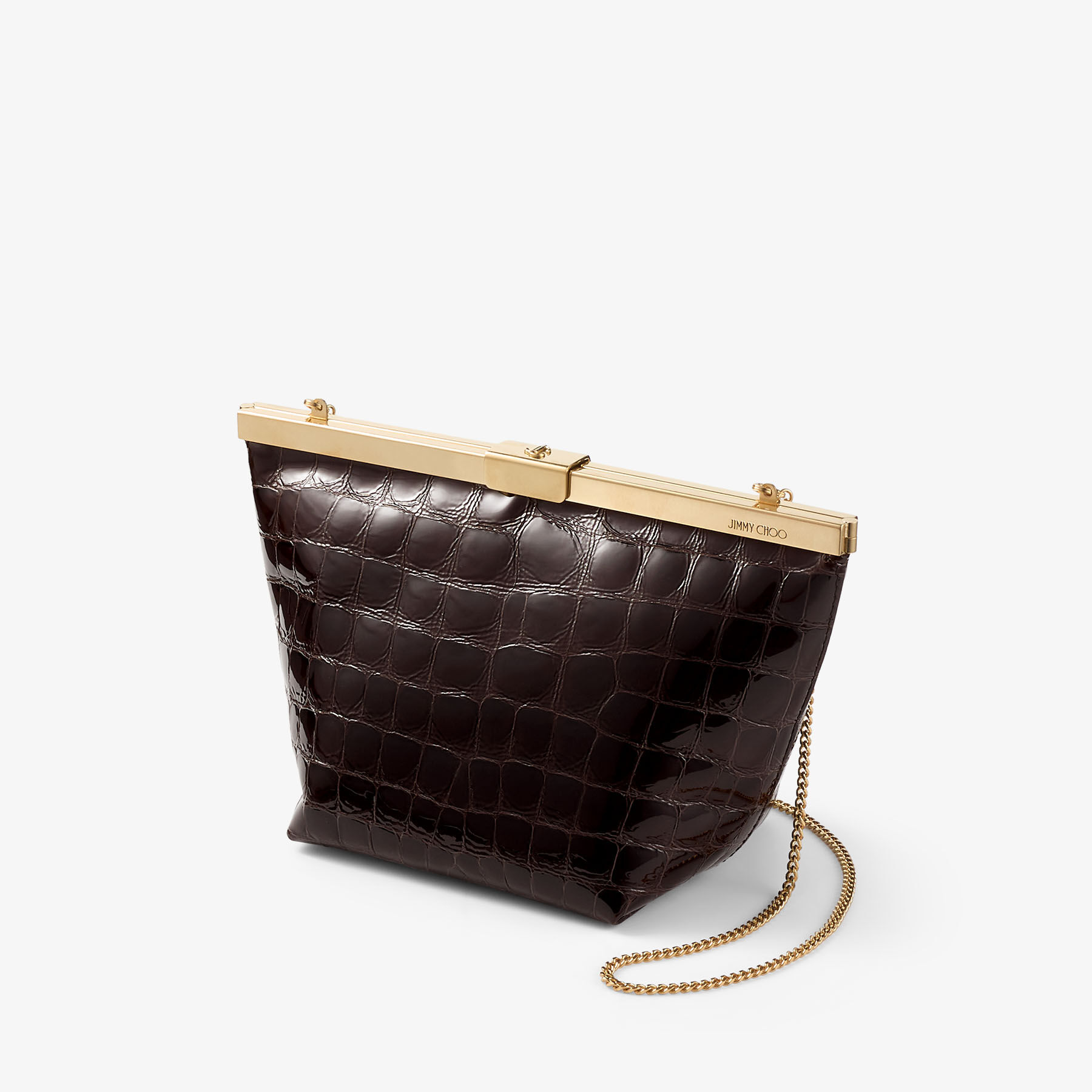 JIMMY CHOO クロコダイル風ボディバッグ　美品　値下げ不可 GANACHECBH_1C1198_ANGLE_vg853.jpg