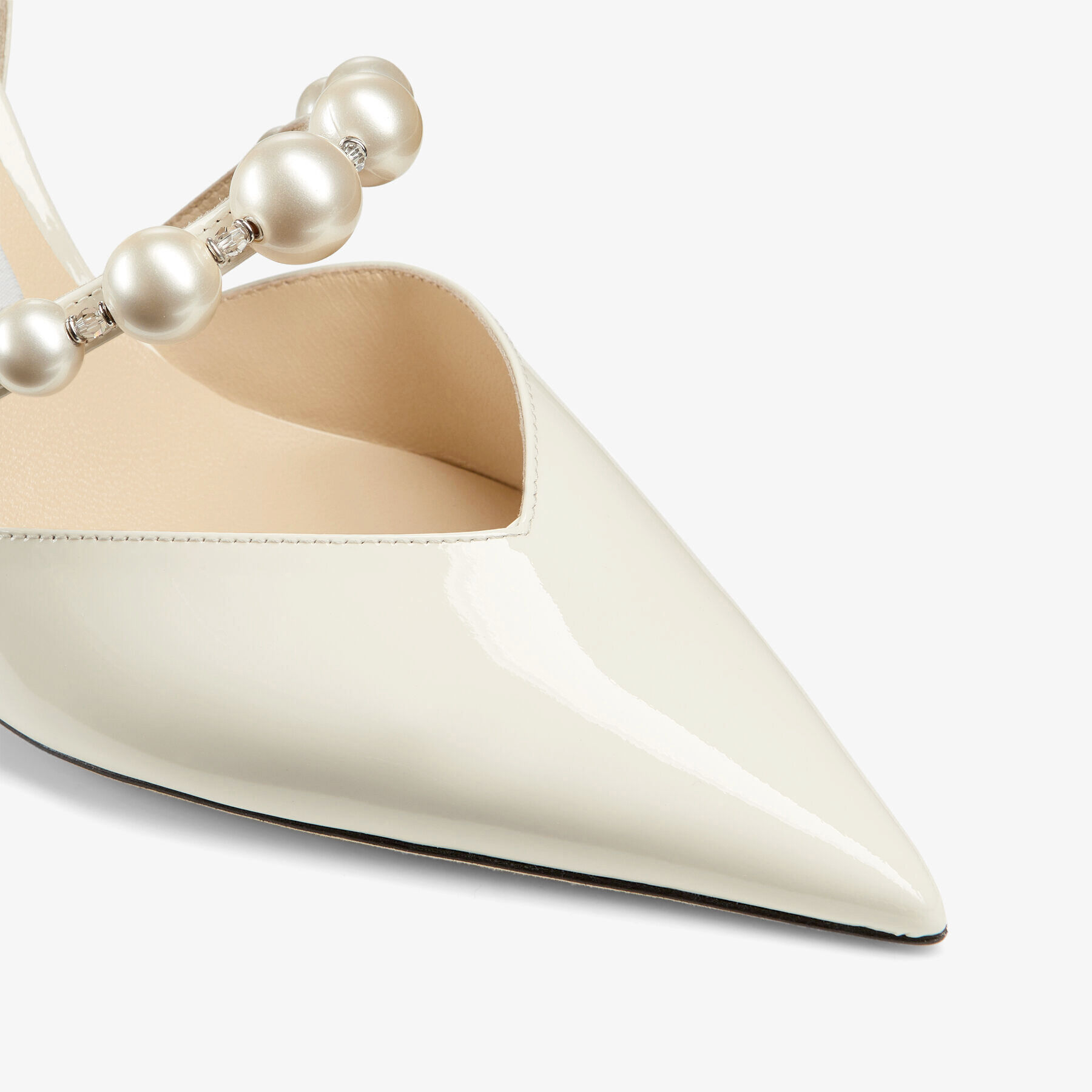Aurelie 65| Bridal White Patent Leather Pumps | JIMMY CHOO