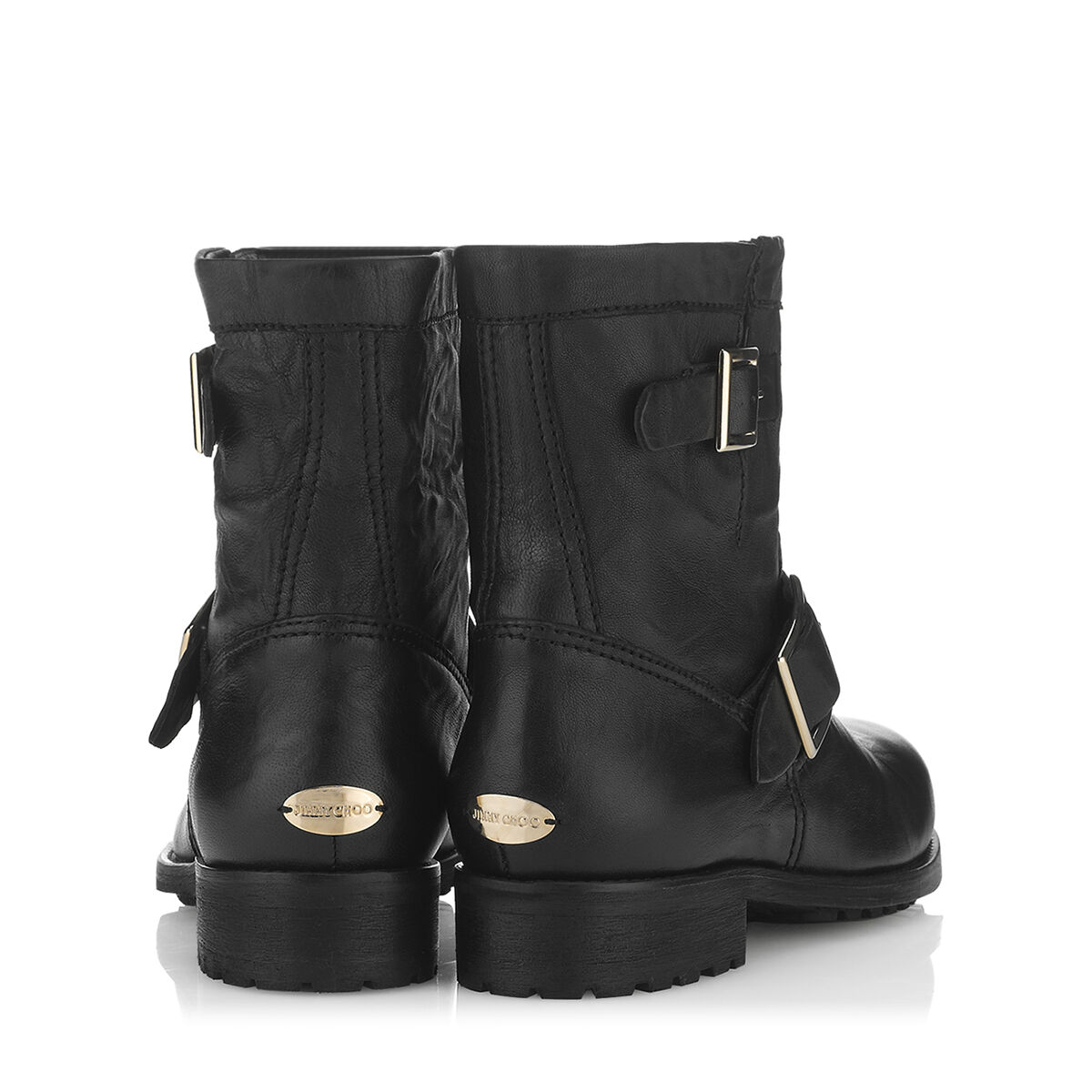 jimmy choo black leather boots