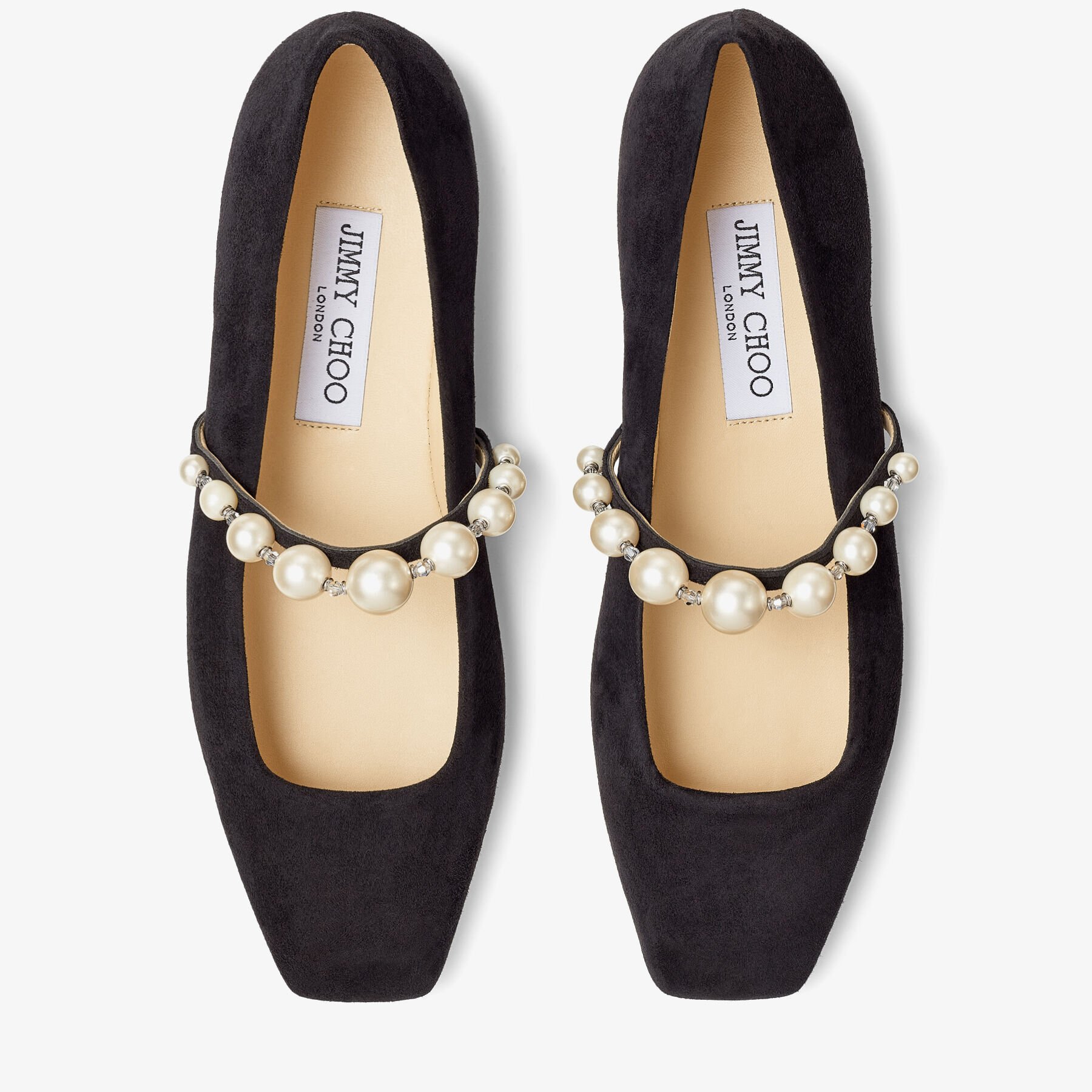 Flat shoes hot sale with pearls