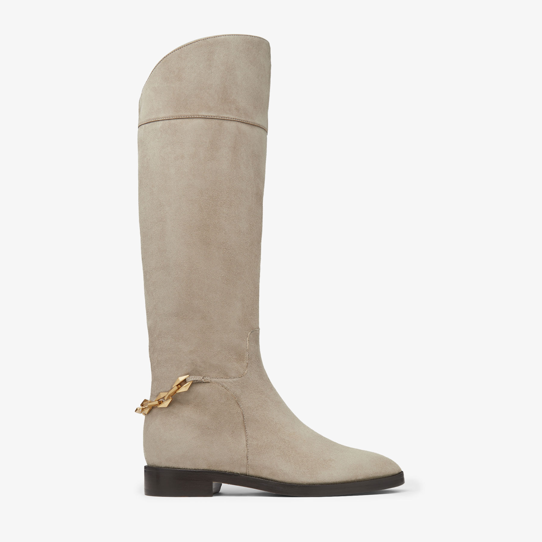 Flat tan knee high boots clearance