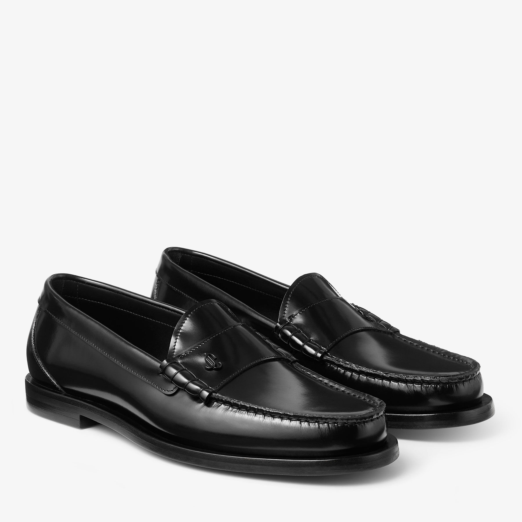 Ethan Loafer |Black Box Calf Leather Loafer | JIMMY CHOO