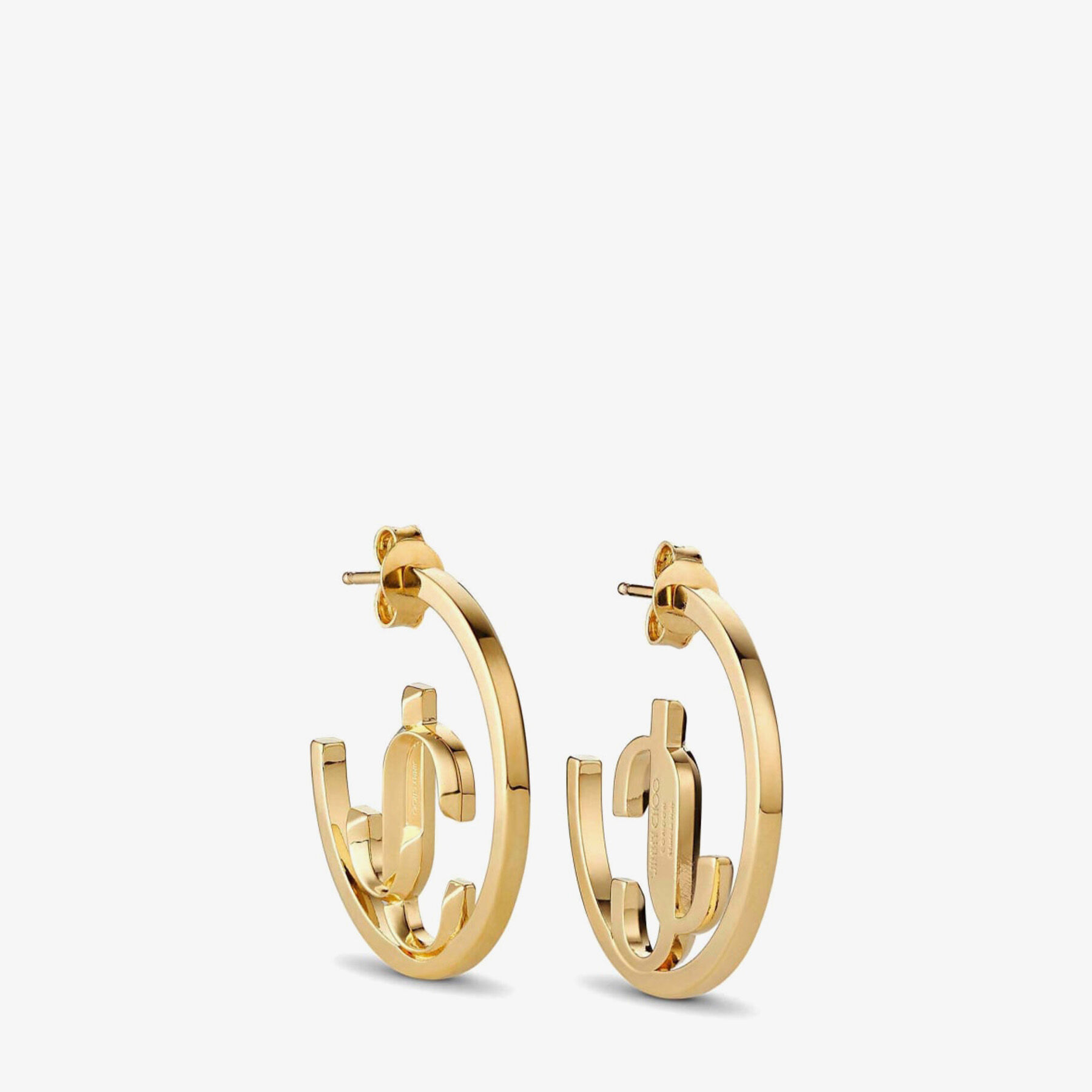 Jcp gold store hoop earrings