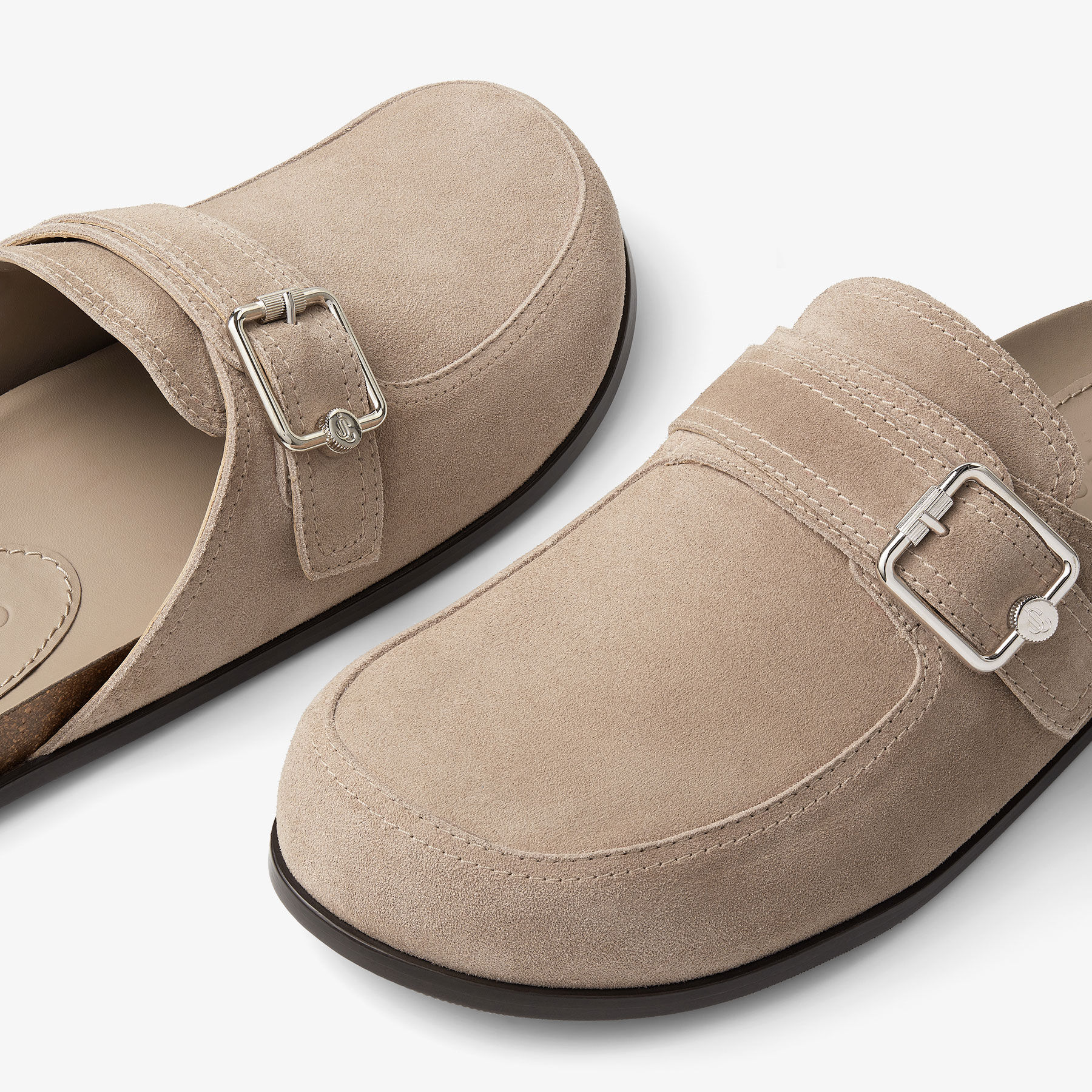 Suede discount loafer mules