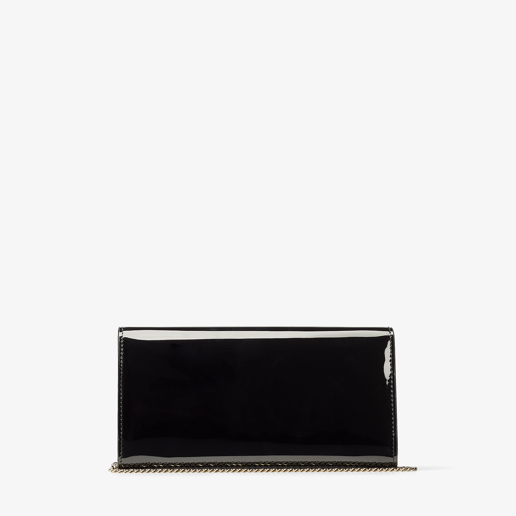 Black patent leather clutch sale