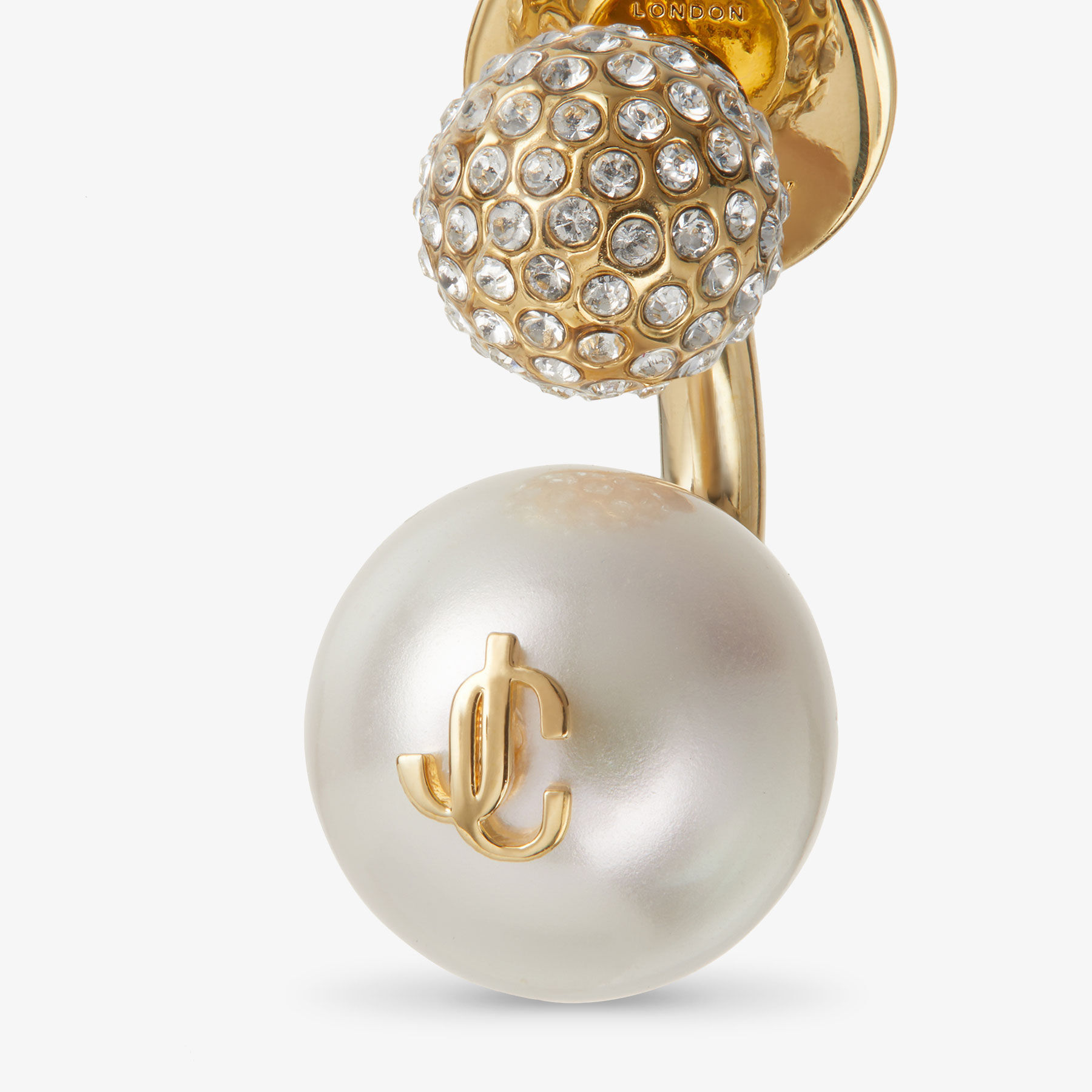 Auri Earring | Pearl Gold Finish Earrings | JIMMY CHOO