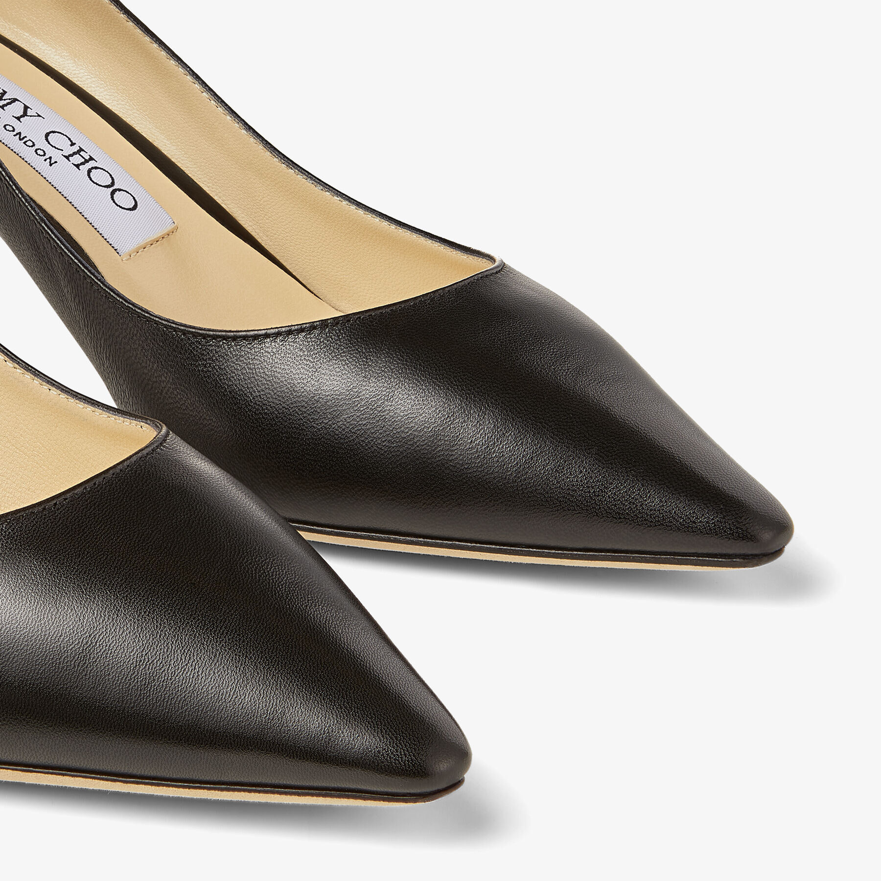 Black Kid Leather Pointy Toe Pumps | Romy 60 | Pre Fall 16