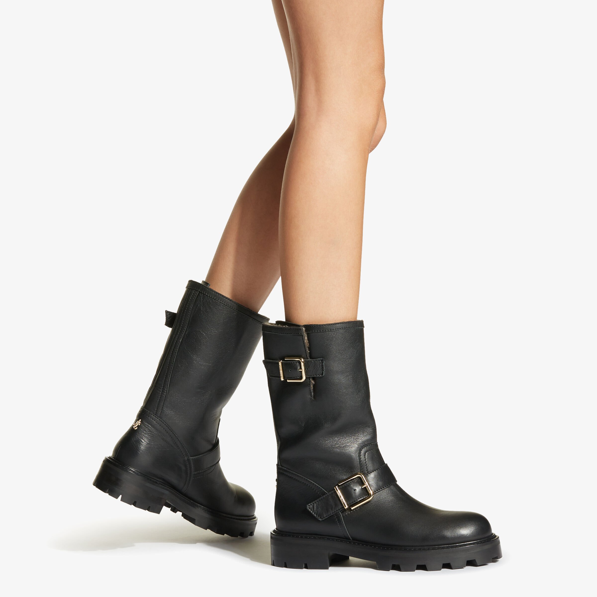 Slim biker boots sale