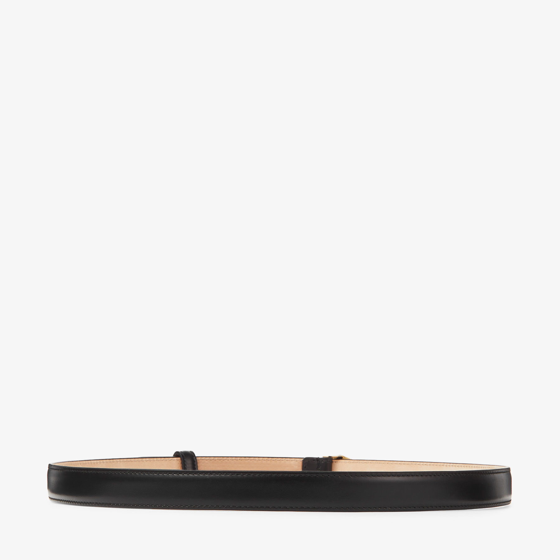 JIMMY CHOO ベルト DIAMOND CLASP BELT | Black Leather Clasp Belt | Autumn Collection