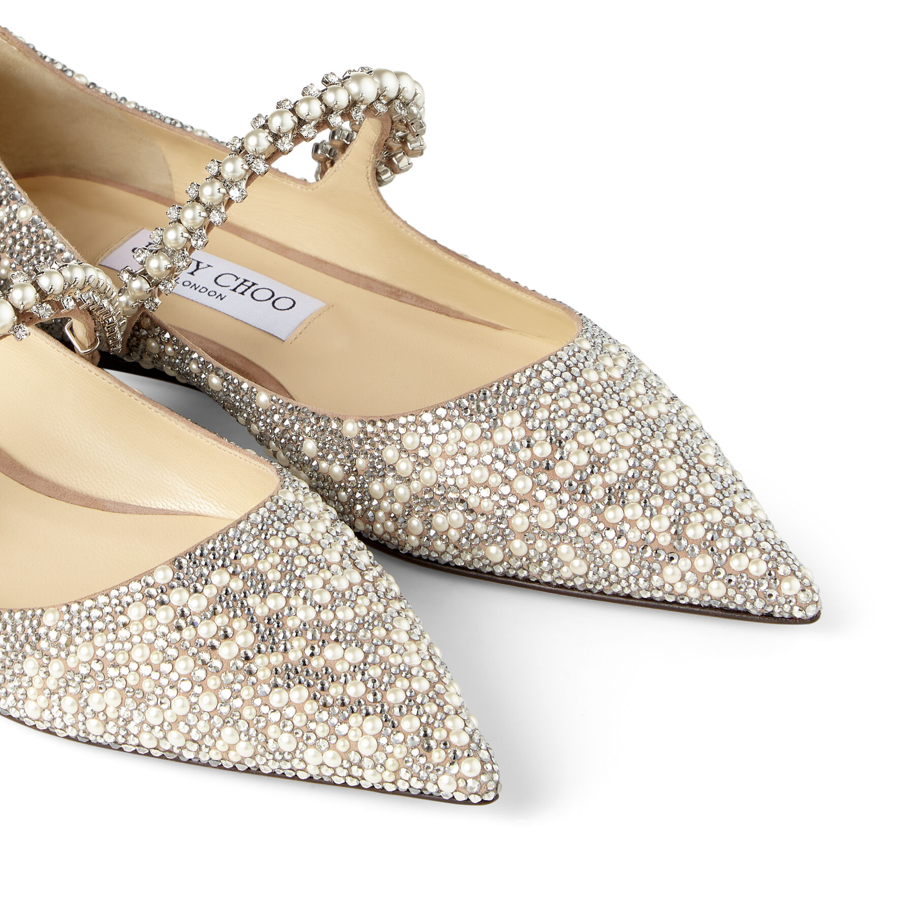 Jimmy choo flat shop bridal shoes